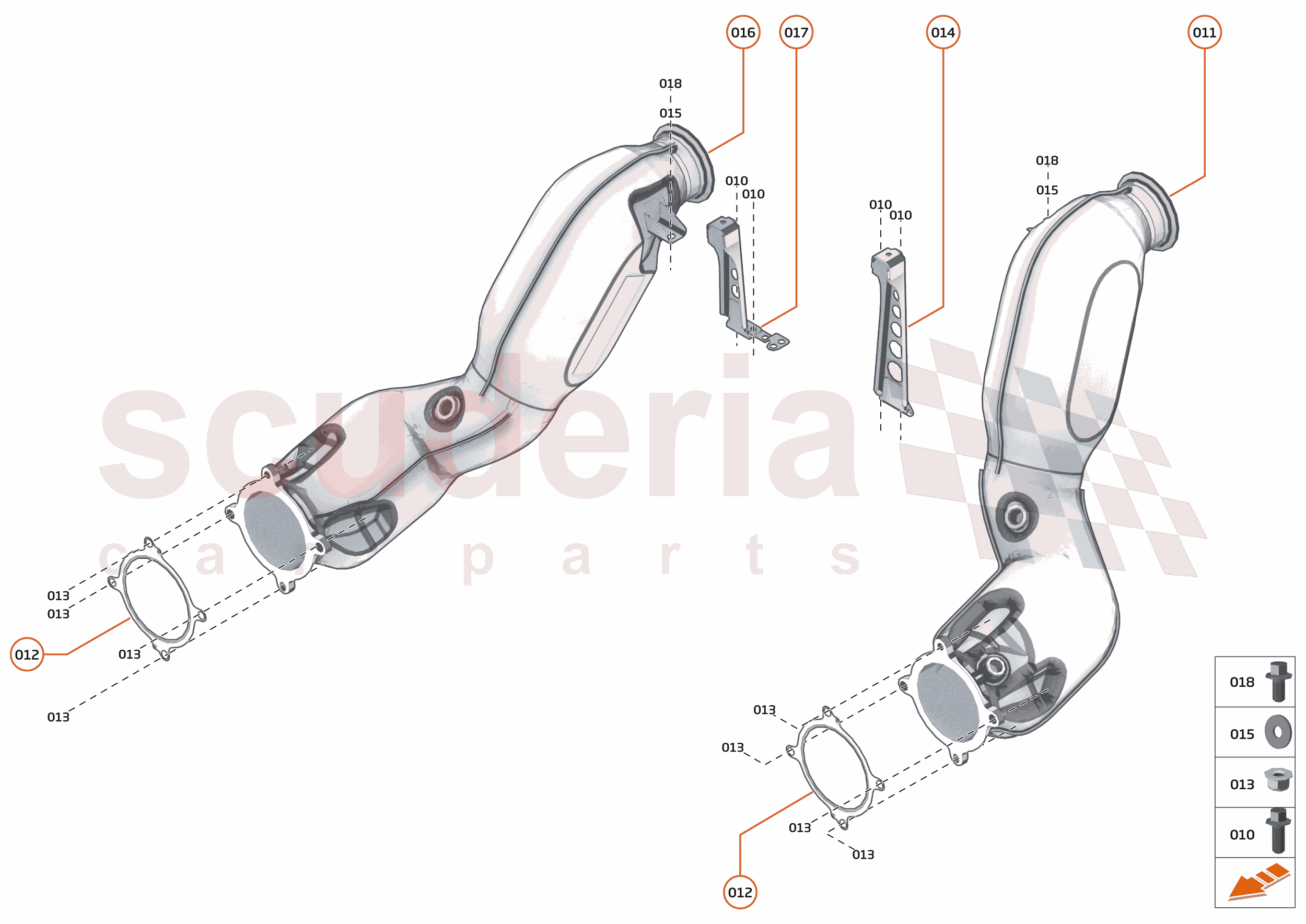30 - FUEL SYSTEM - 29.1 - LINK PIPE AND CATALYST of McLaren McLaren Ultimate Series McLaren Senna