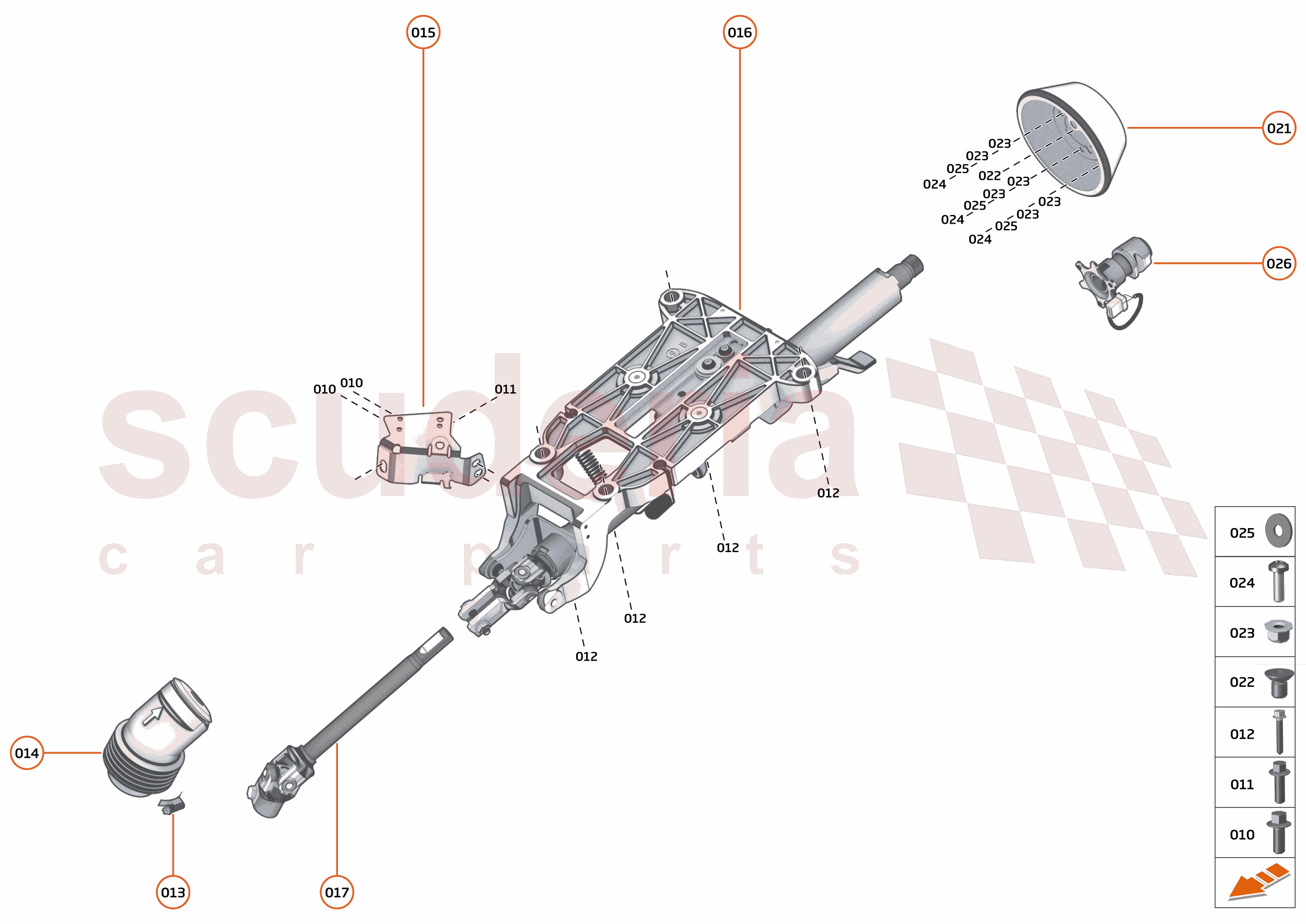 20 - STEERING - 20.4 - STEERING COLUMN of McLaren McLaren Ultimate Series McLaren Senna GTR