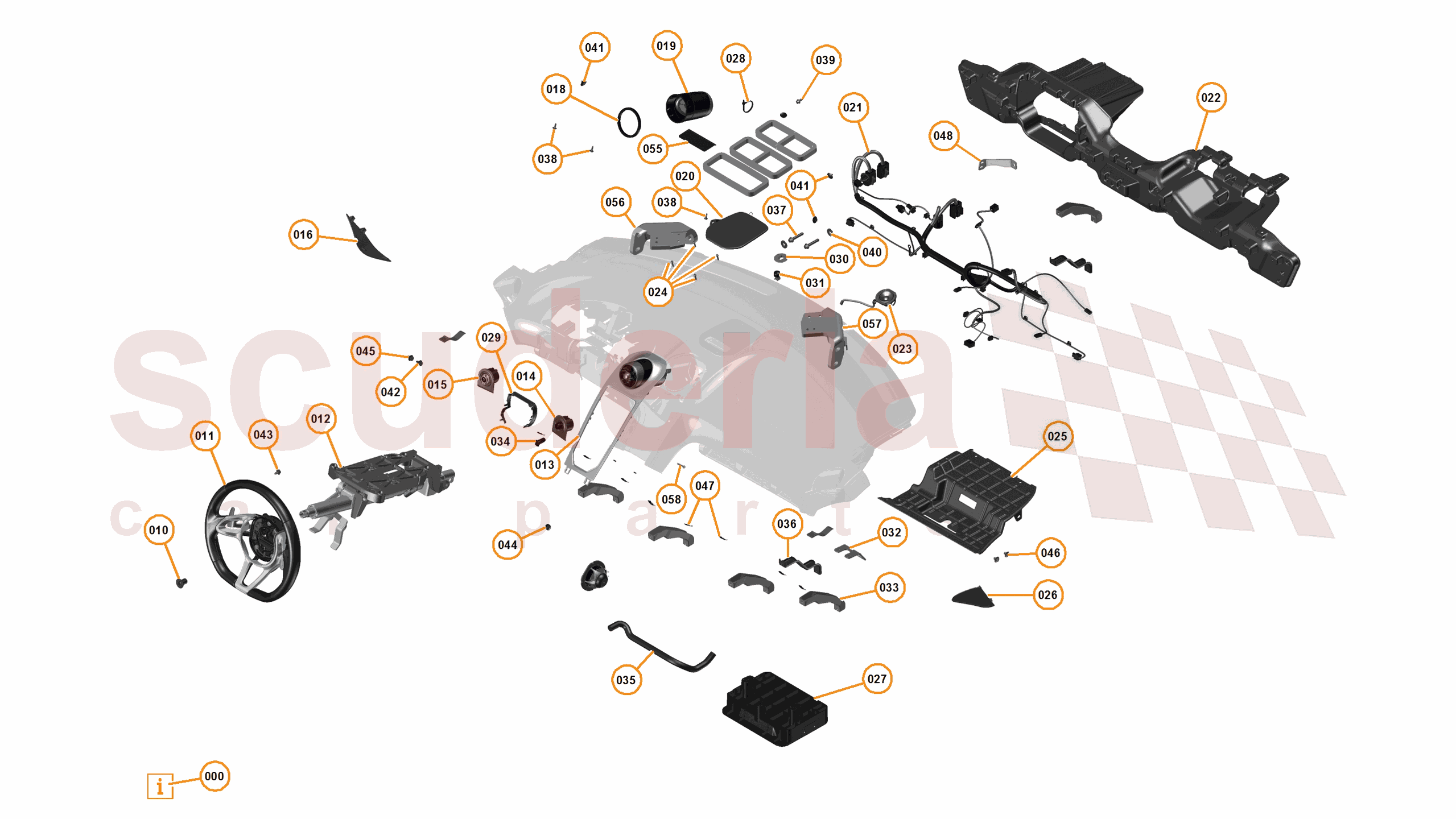 27 - N1 - FACIA - 27.1 - 01 - FACIA - STEERING AND MISC of McLaren McLaren McLaren 650S Spider