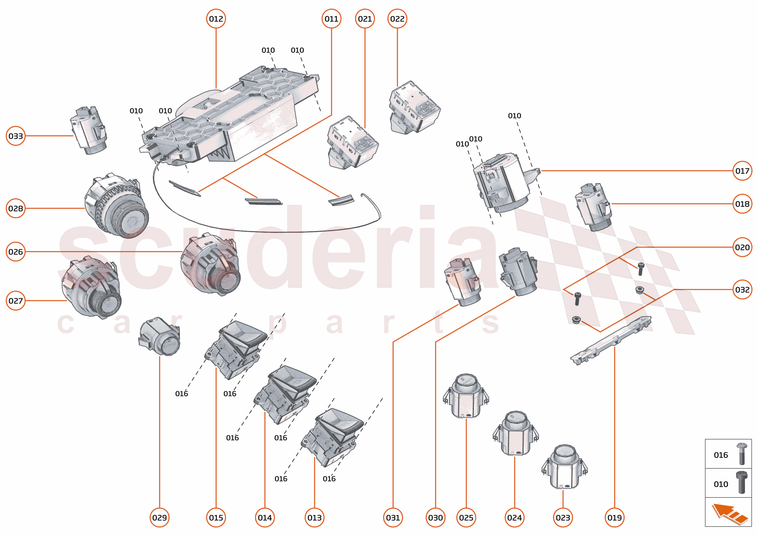 38 - ELECTRICAL SYSTEMS - 38.1 - INTERIOR SWITCHES of McLaren McLaren Ultimate Series McLaren Senna