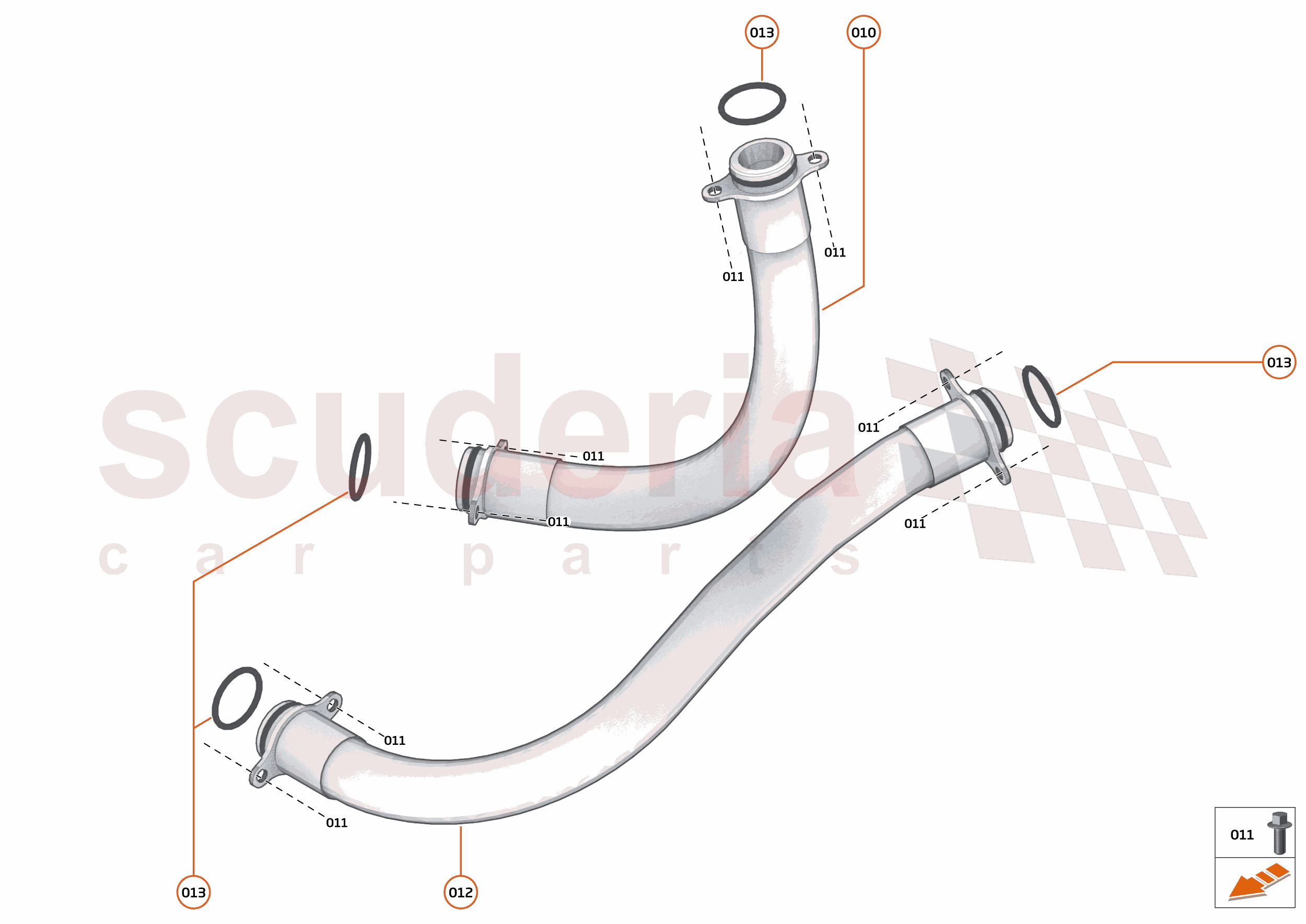 35 - ENGINE OIL SYSTEM - 35.2 - ENGINE OIL FEED & RETURN HOSES of McLaren McLaren McLaren 600LT