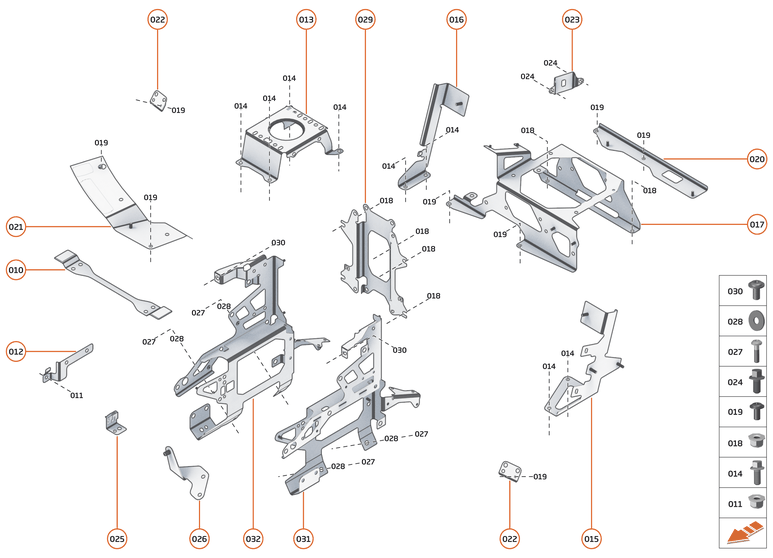 39 - ELECTRICAL HARDWARE - 39.2 - BRACKETS, GROMMETS & FIXINGS of McLaren McLaren Ultimate Series McLaren Senna