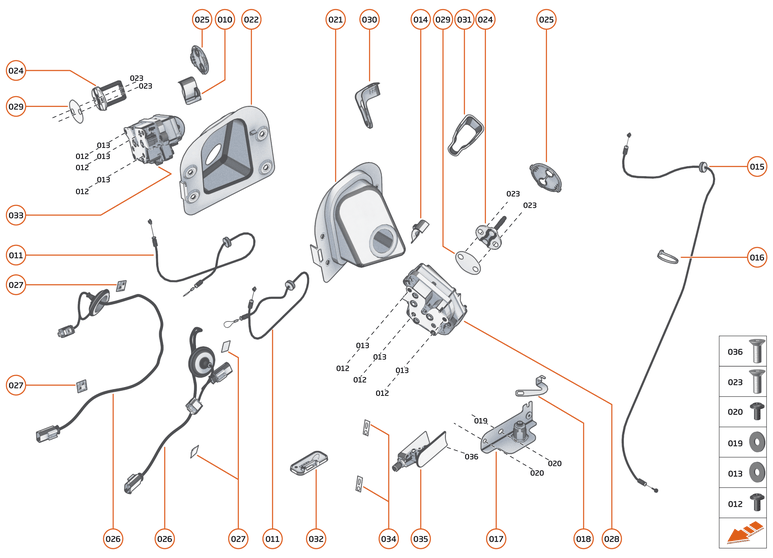 10 - CLOSURES ANCILLARIES - 10.1 - DOOR LATCH of McLaren McLaren Ultimate Series McLaren Senna GTR