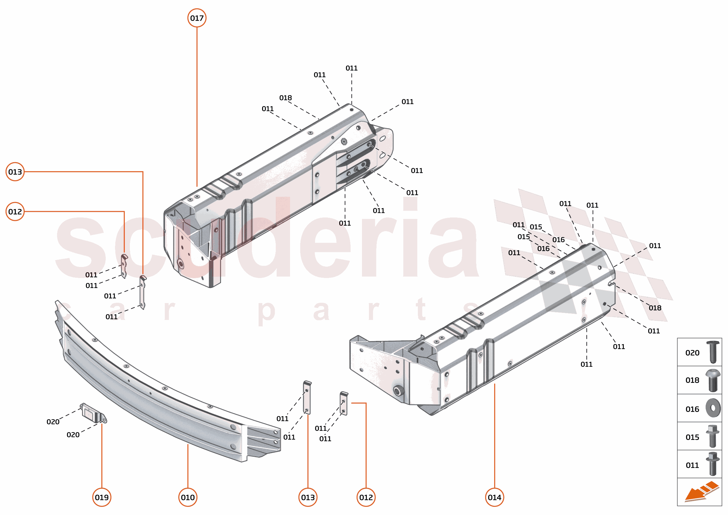 1 - FRONT STRUCTURES - 1.1 - FRONT CRASH STRUCTURE of McLaren McLaren McLaren 765LT Spider