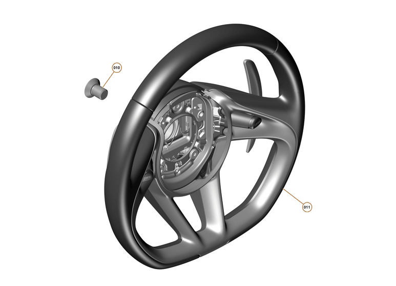 50 - INTERIOR RESTRAINTS - 50.5 - STEERING WHEEL of McLaren McLaren Ultimate Series McLaren P1 Coupe