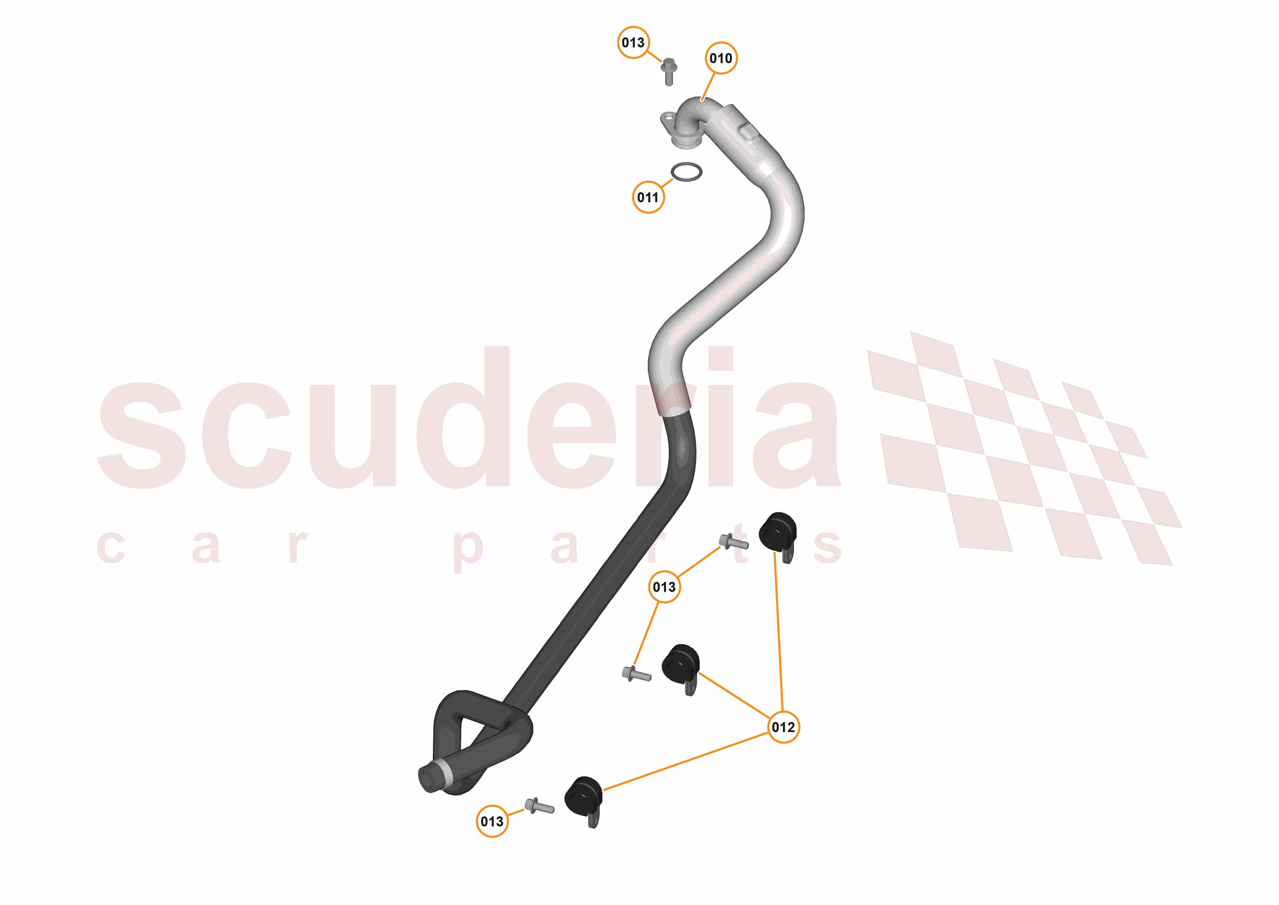 39 - TRANSMISSION COOLING SYSTEMS - 39.2 - CLUTCH OIL COOLER FEED PIPE of McLaren McLaren McLaren 570S Coupe