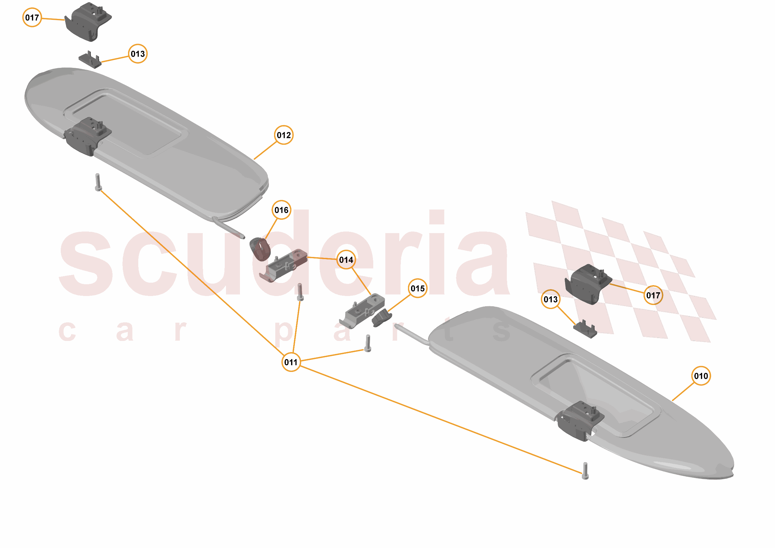 47 - INTERIOR SYSTEMS - 47.26 - SUNVISOR of McLaren McLaren McLaren 570GT