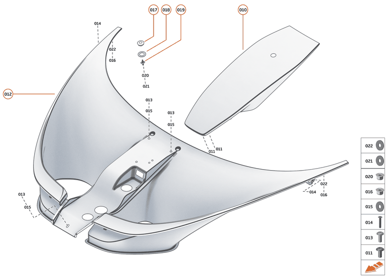 7 - CLOSURES - 7.1 - BONNET STRUCTURE of McLaren McLaren Ultimate Series McLaren Senna GTR