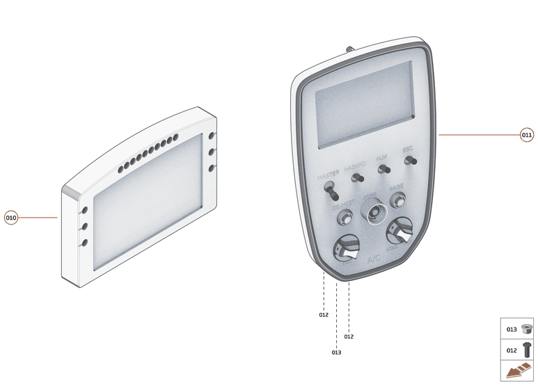 38 - ELECTRICAL SYSTEMS - 38.8 - INSTRUMENT CLUSTER AND DISPLAYS of McLaren McLaren Ultimate Series McLaren Senna GTR
