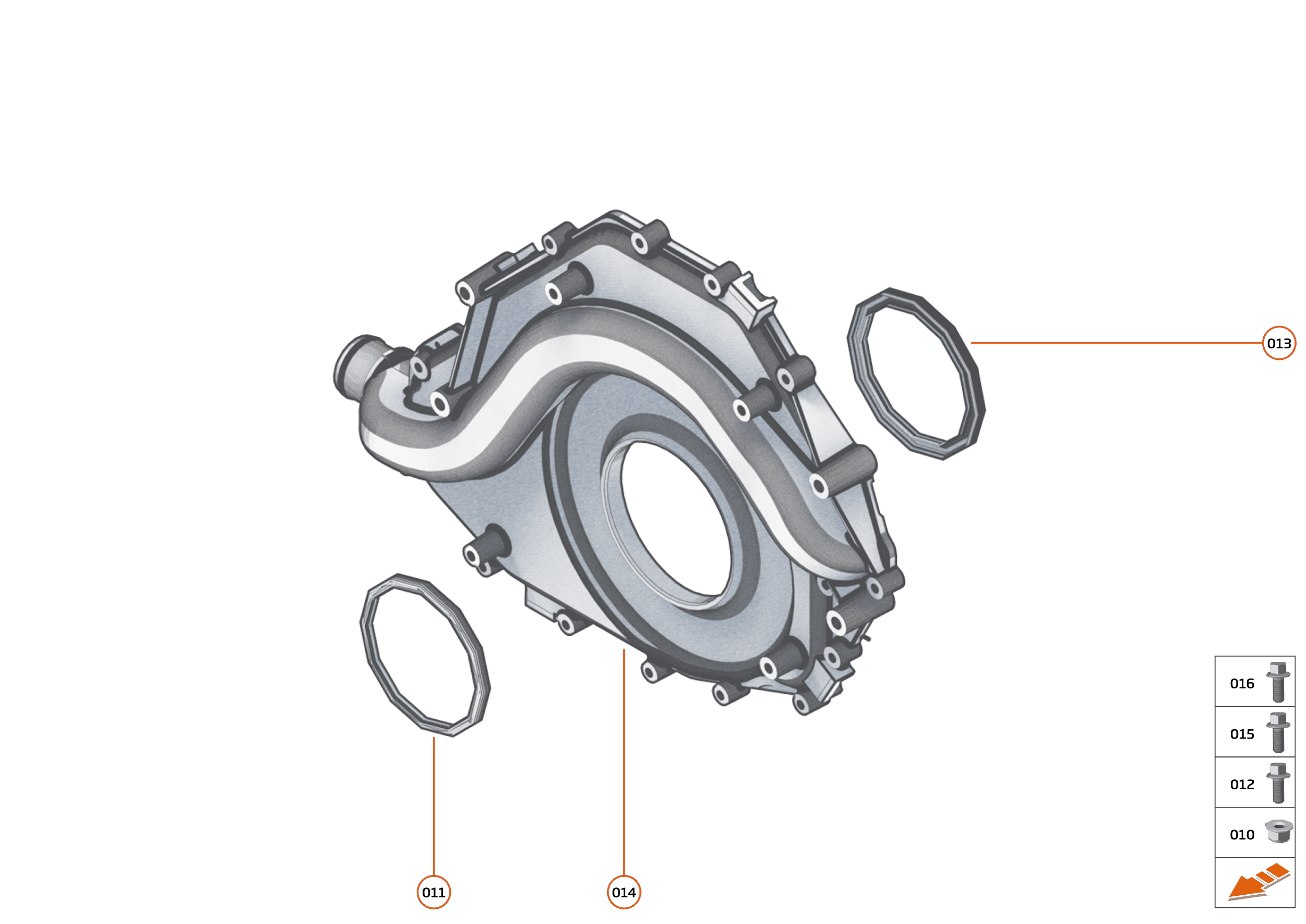 22 - ENGINE - 22.5 - FRONT COVER, TIMING GEAR & CRANKSHAFT DAMPER of McLaren McLaren GT McLaren GT