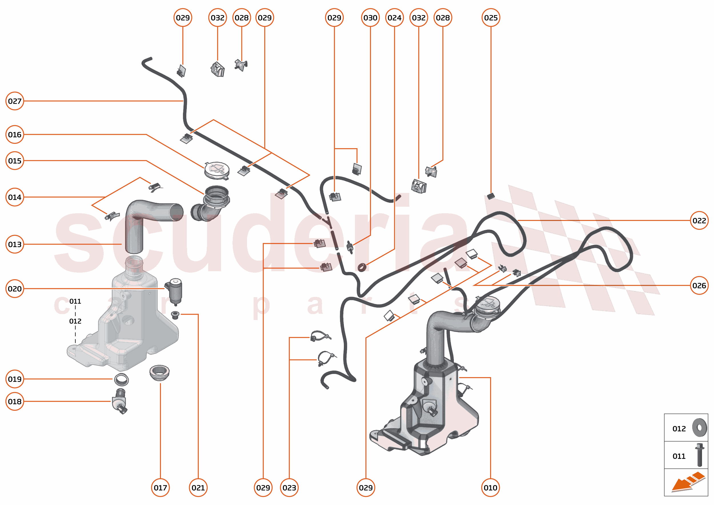 12 - WIPERS & WASHER SYSTEM - 12.1 - WASHER SYSTEM of McLaren McLaren McLaren 720S Spider