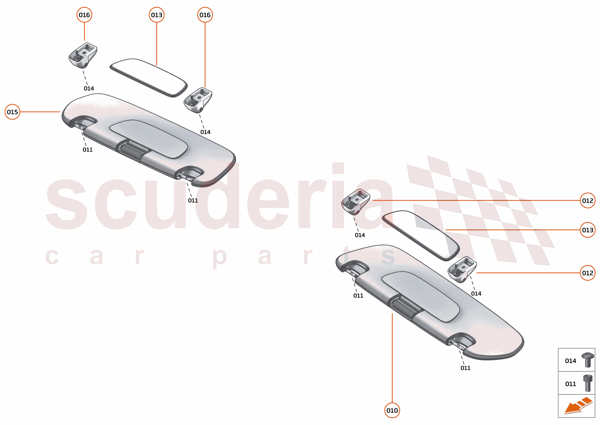 41 - INTERIOR SYSTEMS - 41.11 - SUNVISOR of McLaren McLaren McLaren Artura