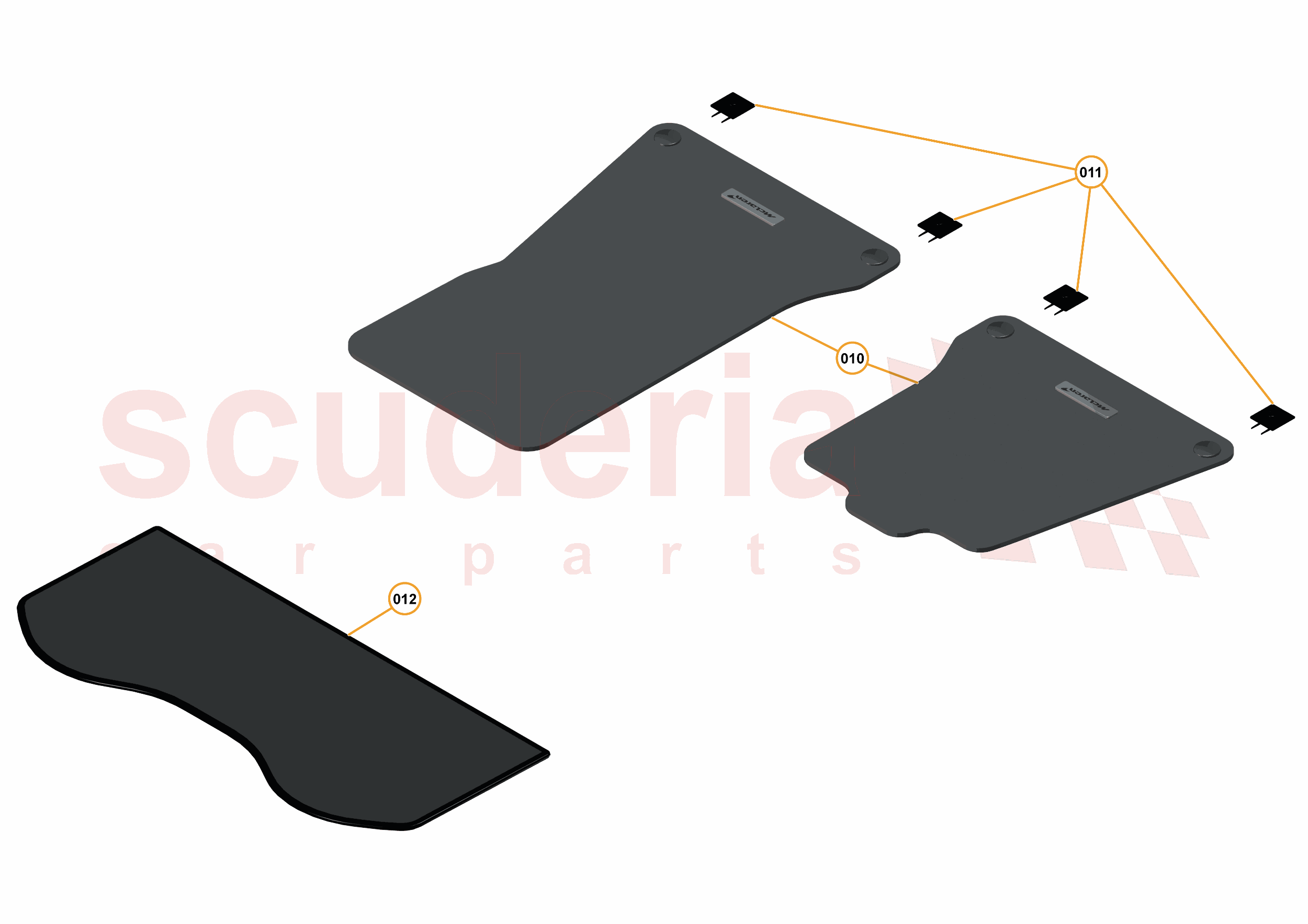 51 - INTERIOR ACCESSORIES - 51.1 - FLOOR MATS of McLaren McLaren McLaren 570S Spider