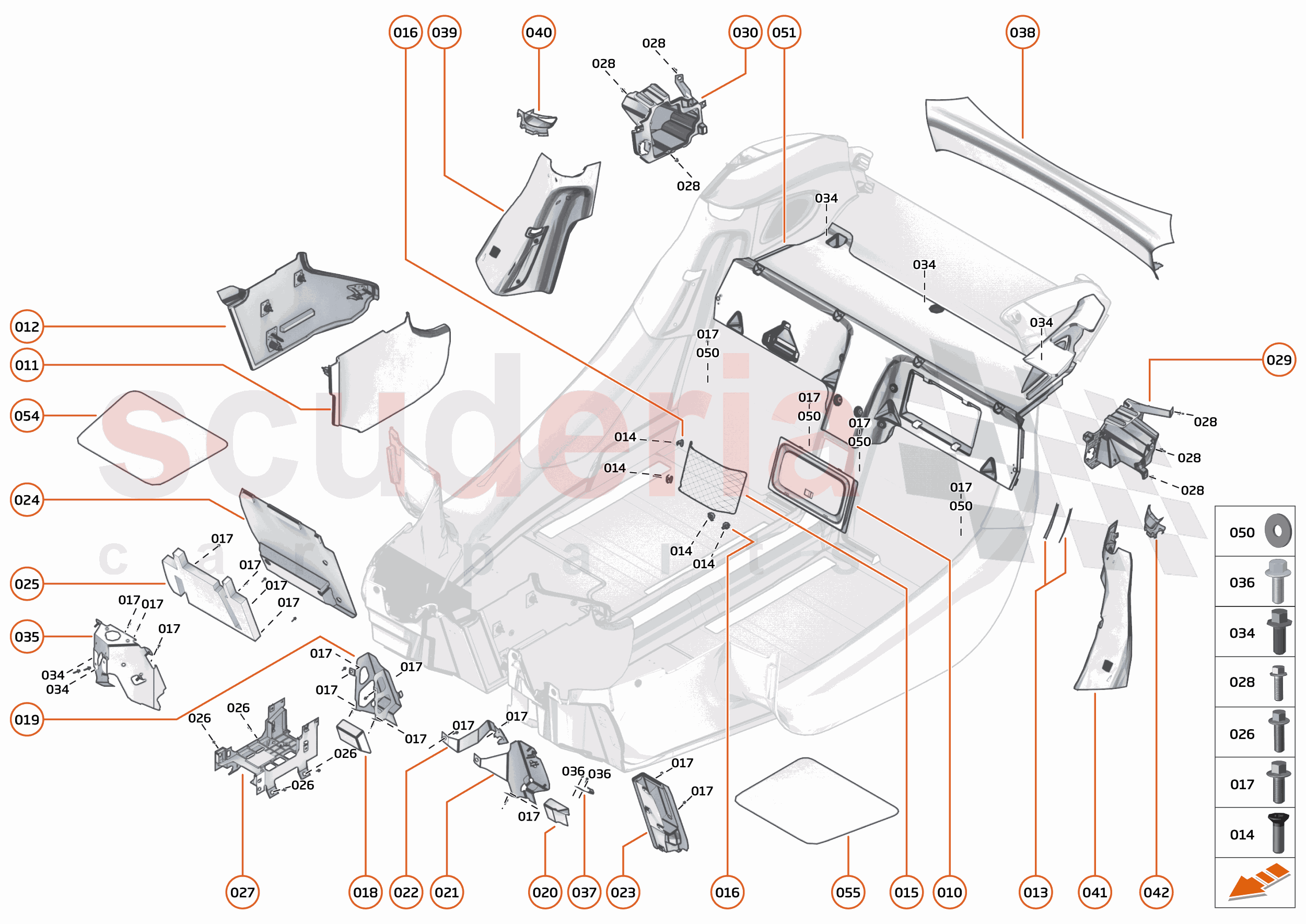 48 - INTERIOR SYSTEMS - 48.11 - LOWER & REAR TRIM of McLaren McLaren McLaren 600LT