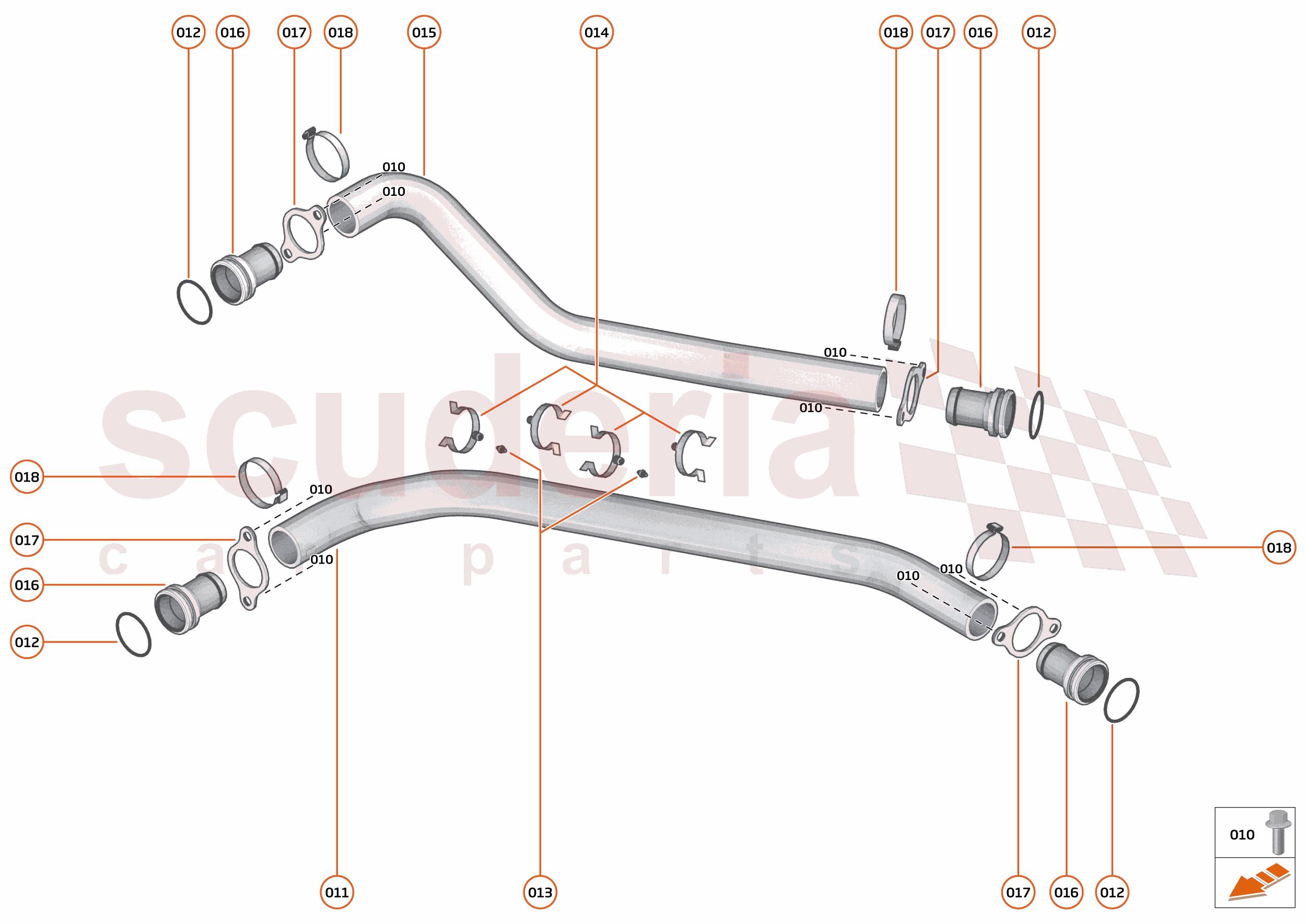 37 - ENGINE OIL SYSTEM - 37.2 - ENGINE OIL FEED & RETURN HOSES of McLaren McLaren McLaren 750S Spider