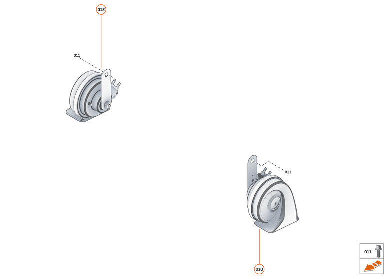 39 - ELECTRICAL HARDWARE - 39.3 - HORN of McLaren McLaren Ultimate Series McLaren Elva