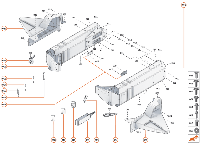 1 - FRONT STRUCTURES - 1.1 - FRONT CRASH STRUCTURE of McLaren McLaren Ultimate Series McLaren Senna GTR