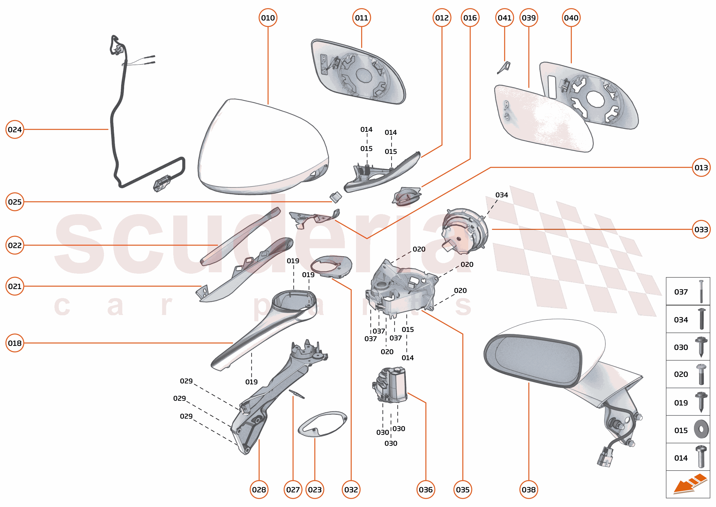 7 - CLOSURES - 7.8 - SIDE MIRRORS of McLaren McLaren McLaren 765LT Spider
