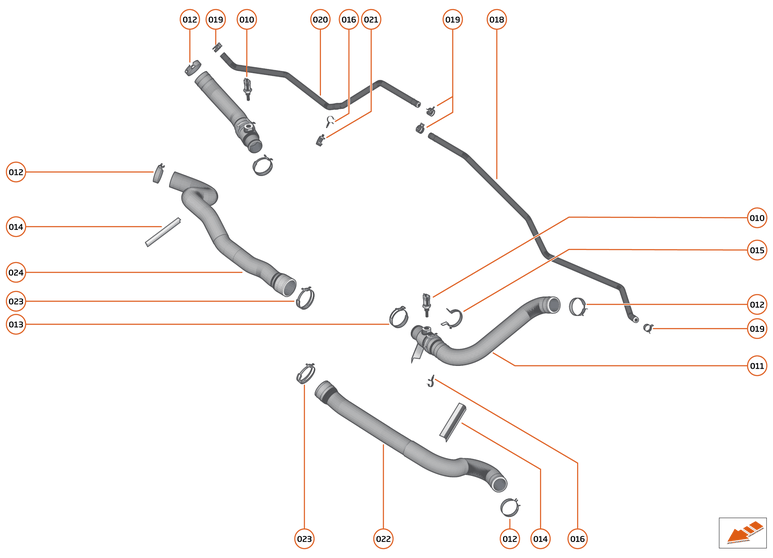 29 - COOLING SYSTEM - 29.1 - HIGH TEMPERATURE CIRCUIT & PIPES of McLaren McLaren Ultimate Series McLaren Speedtail