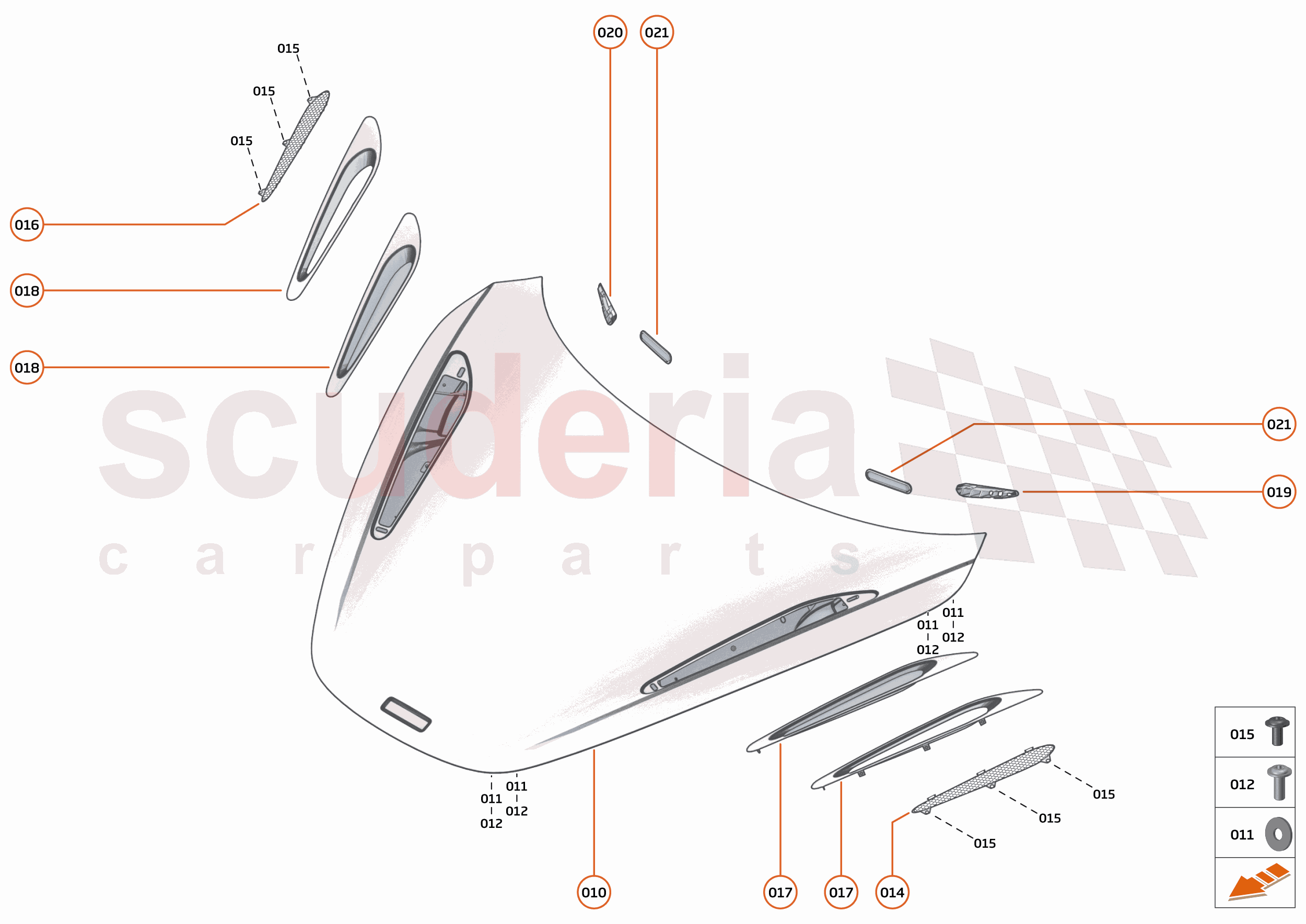 7 - CLOSURES - 7.1 - BONNET STRUCTURE of McLaren McLaren McLaren 750S Coupe