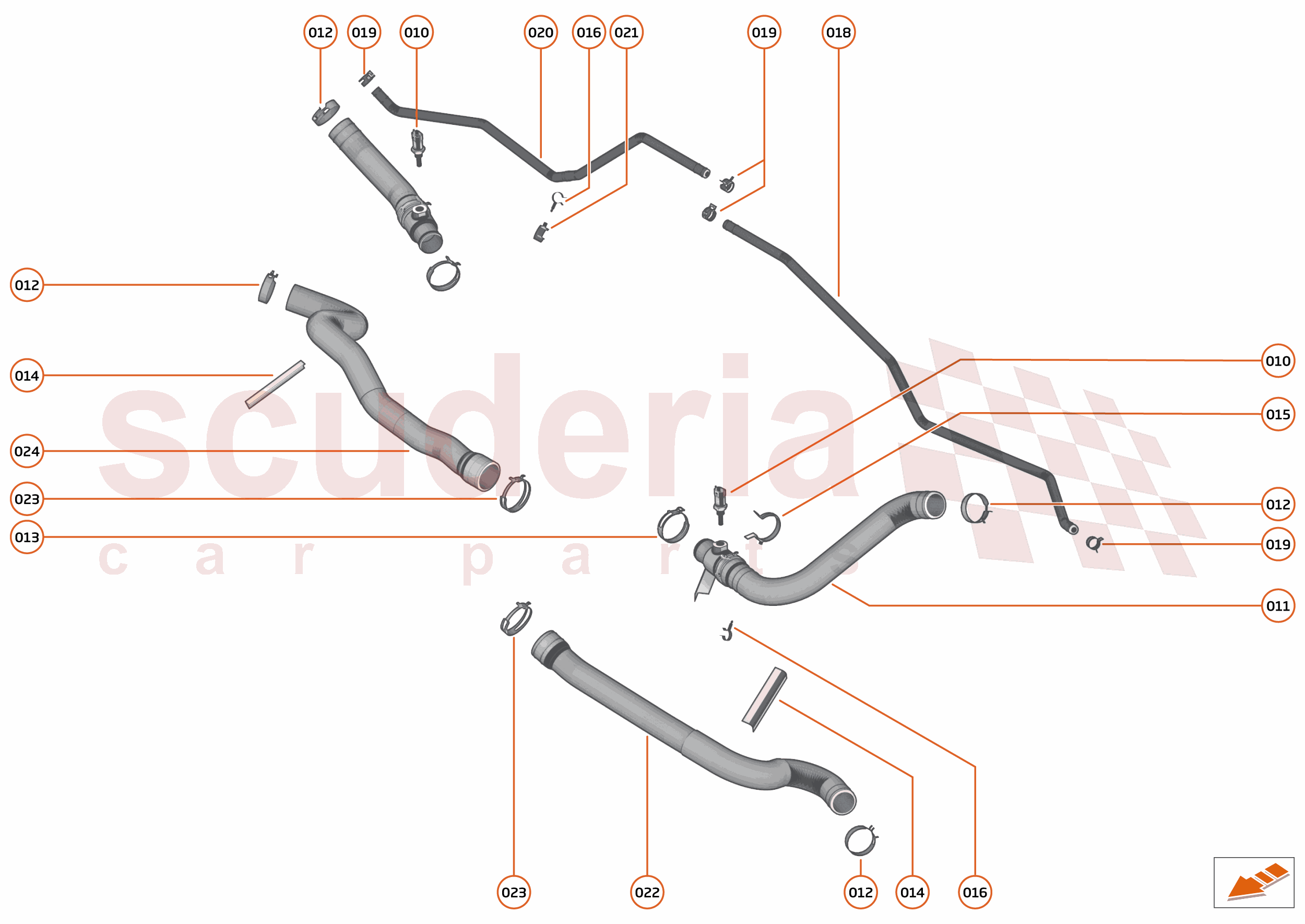 29 - COOLING SYSTEM - 29.1 - HIGH TEMPERATURE CIRCUIT & PIPES of McLaren McLaren Ultimate Series McLaren Speedtail