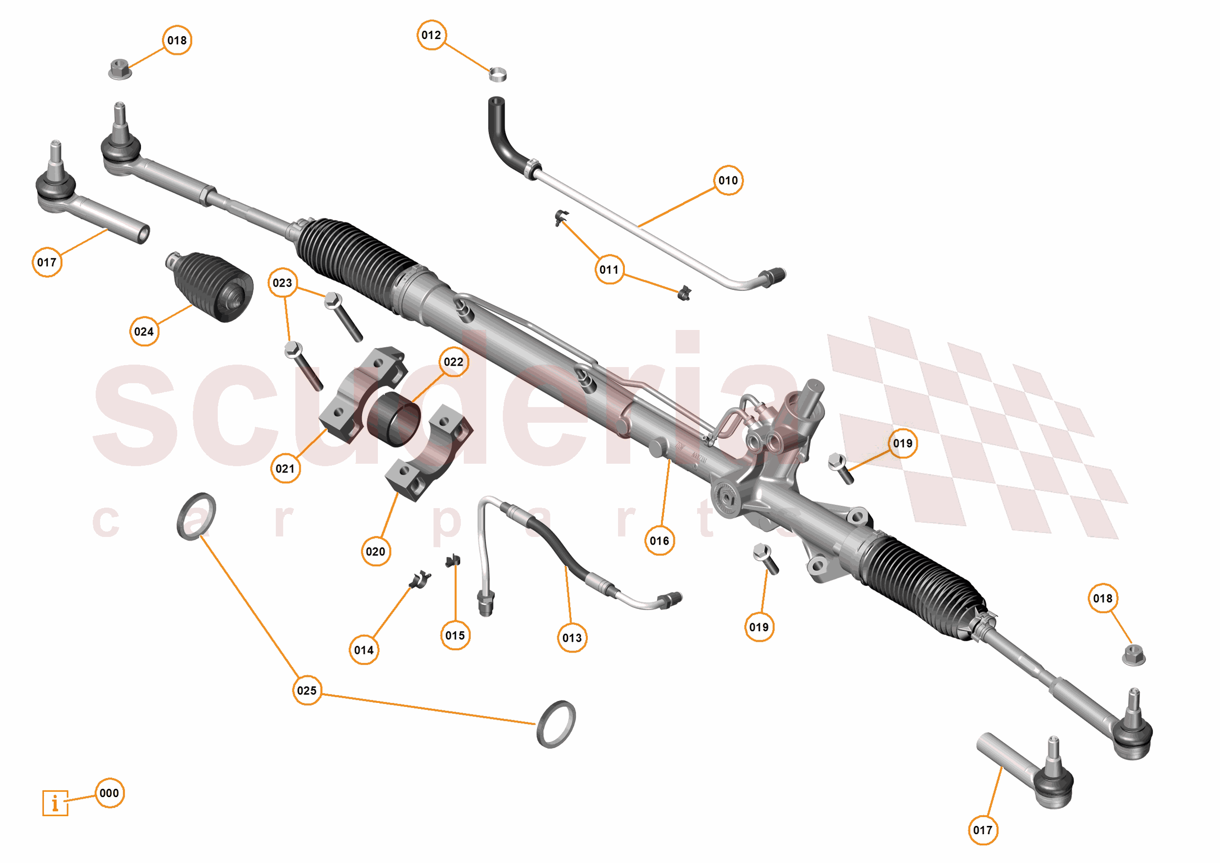 25 - STEERING - 25.3 - STEERING RACK of McLaren McLaren Ultimate Series McLaren P1 Coupe