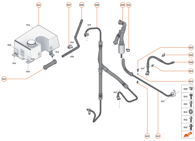 20 - STEERING - 20.1 - STEERING FLUID SYSTEM of McLaren McLaren Ultimate Series McLaren Senna
