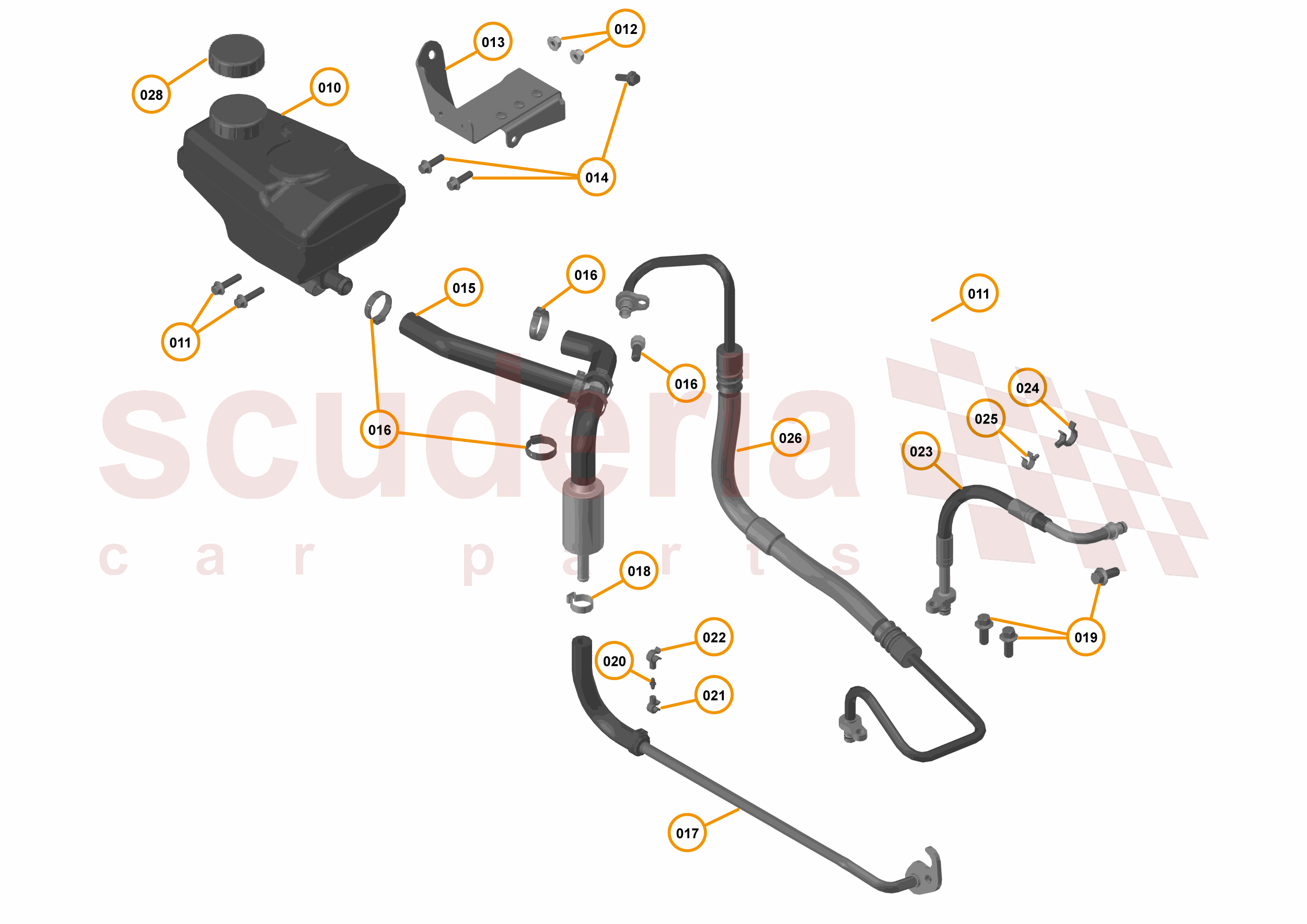 27 - STEERING - 27.1 - STEERING FLUID SYSTEM of McLaren McLaren McLaren 720S Coupe