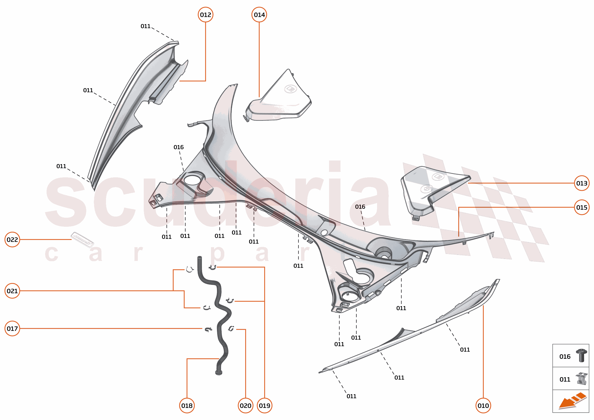 11 - EXTERIOR ORNAMENTATION - 11.2 - FRONT TRIM of McLaren McLaren McLaren 750S Spider