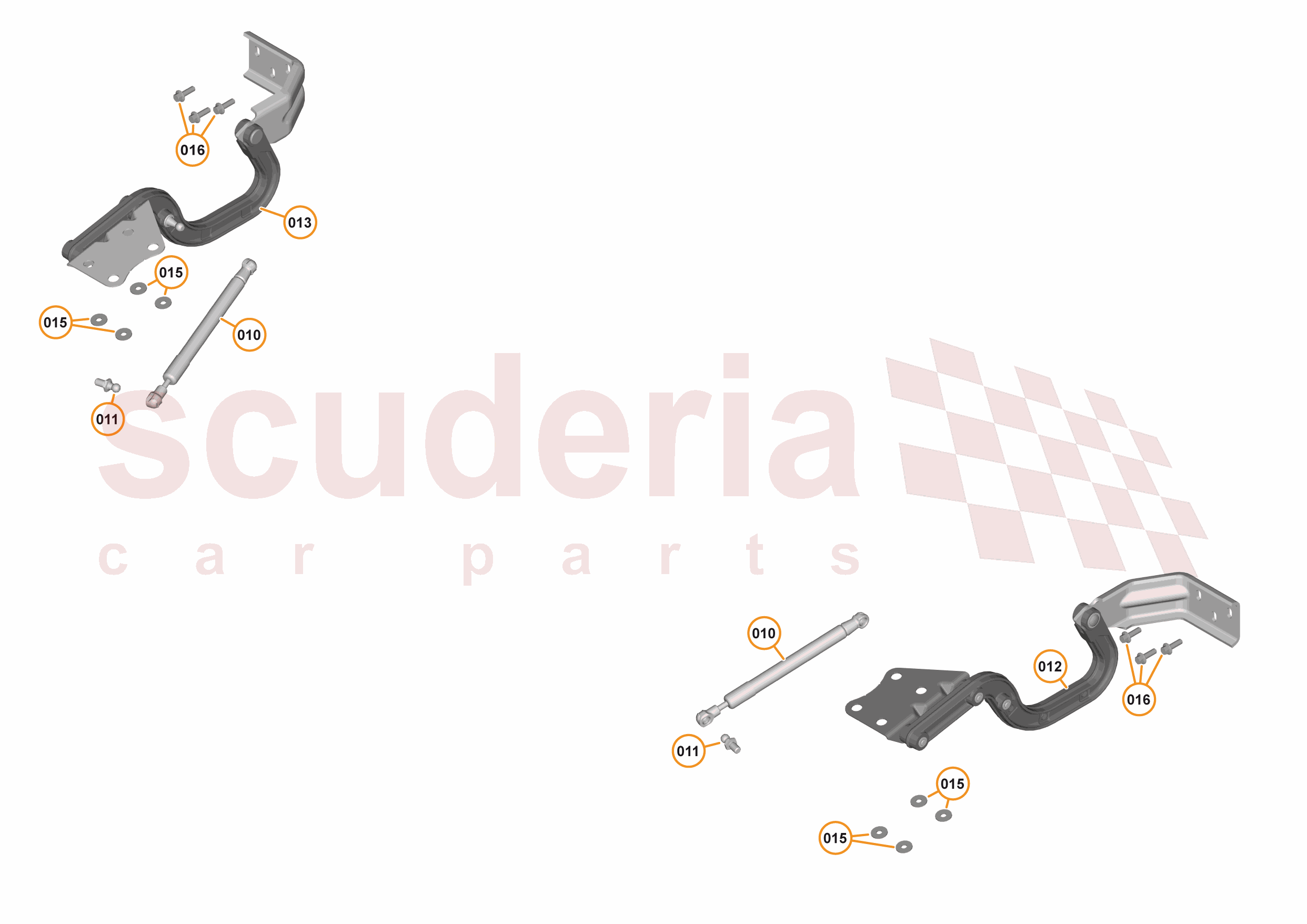 6 - CLOSURES - 6.2 - BONNET HINGE of McLaren McLaren McLaren 540C Coupe