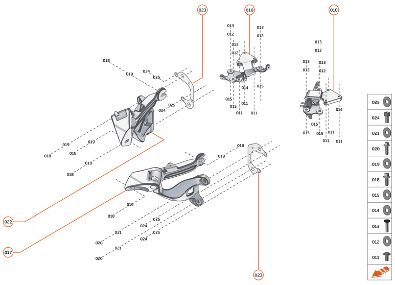 7 - CLOSURES - 7.3 - DOOR HINGE of McLaren McLaren Ultimate Series McLaren Senna