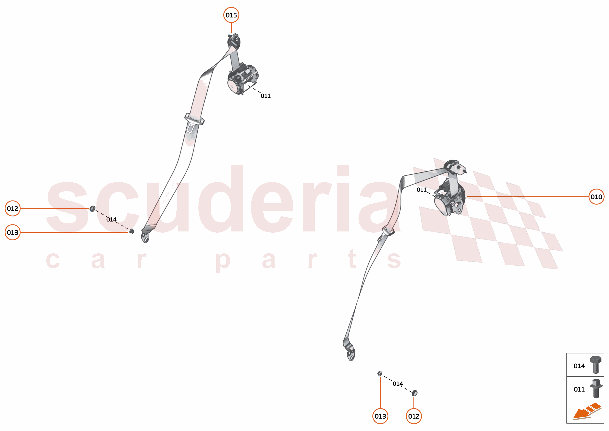 43 - INTERIOR RESTRAINTS - 43.3 - SEATBELTS of McLaren McLaren Ultimate Series McLaren Elva
