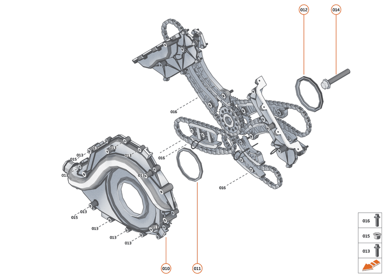 22 - ENGINE - 22.5 - FRONT COVER, TIMING GEAR & CRANKSHAFT DAMPER of McLaren McLaren Ultimate Series McLaren Speedtail
