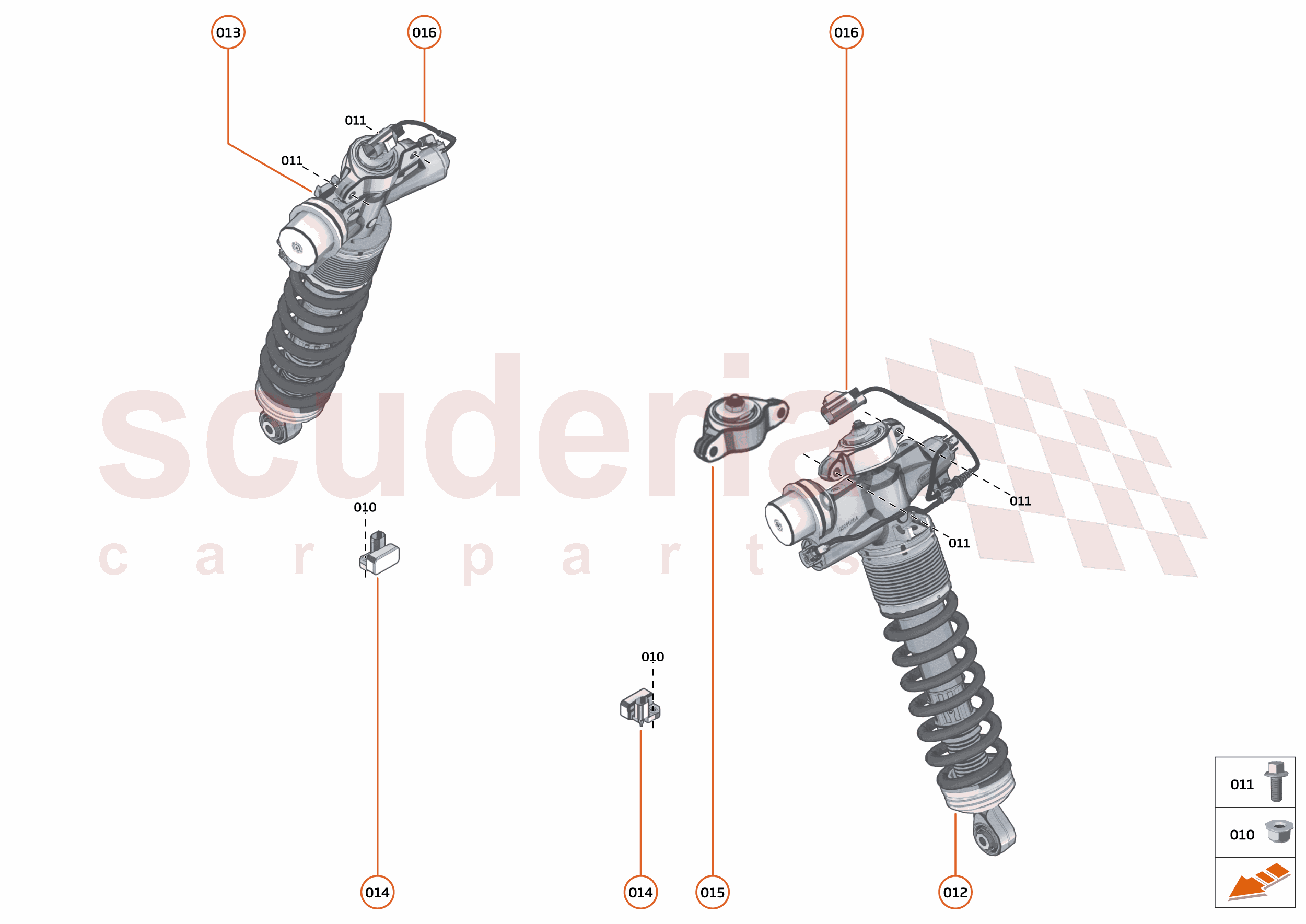 18 - SUSPENSION - FRONT - 18.1 - DAMPER & ACTUATOR ASSEMBLIES FRONT of McLaren McLaren McLaren 600LT Spider