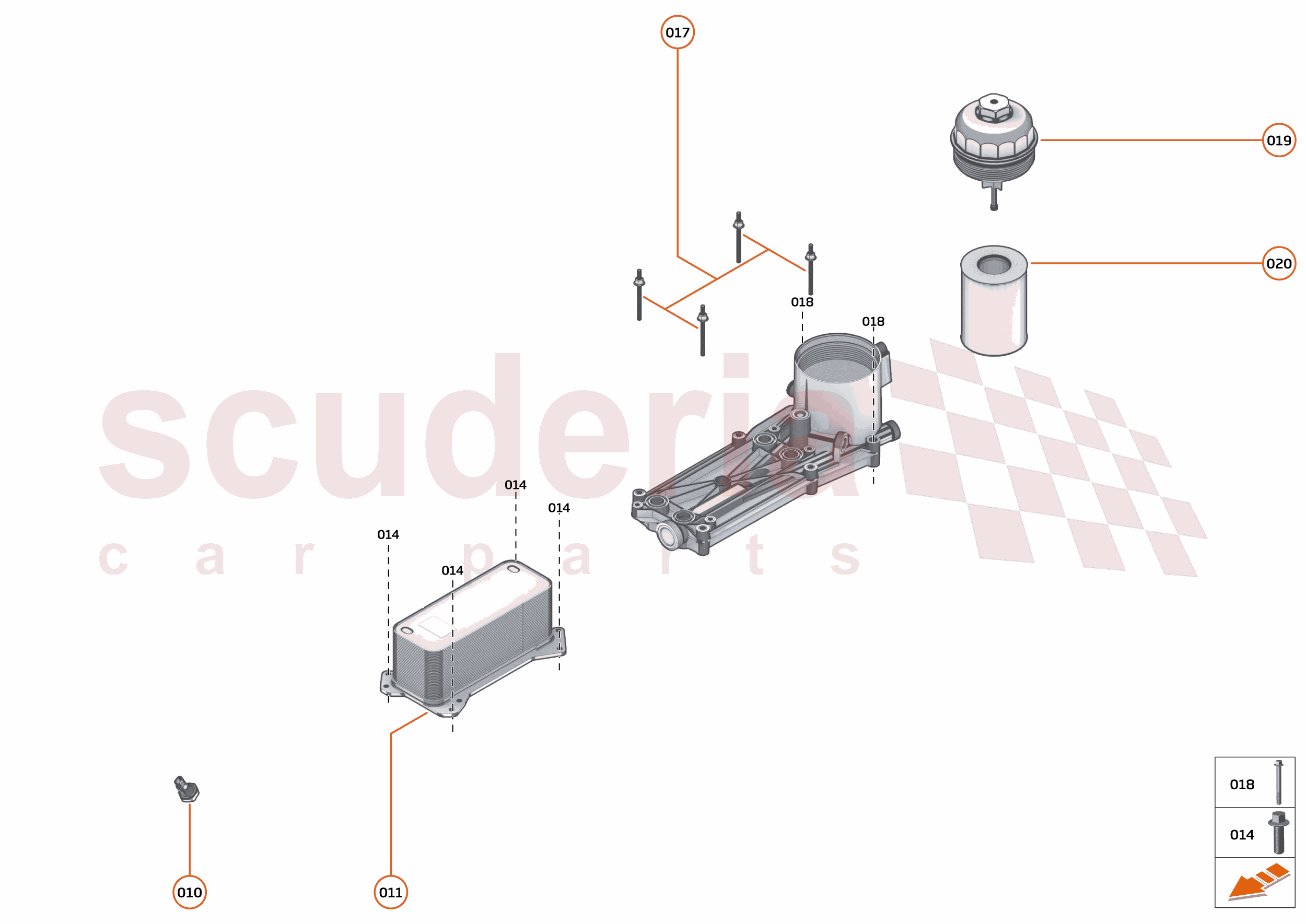 35 - ENGINE - 35.2 - OIL FILTER ASSEMBLY & COOLER of McLaren McLaren McLaren 750S Spider