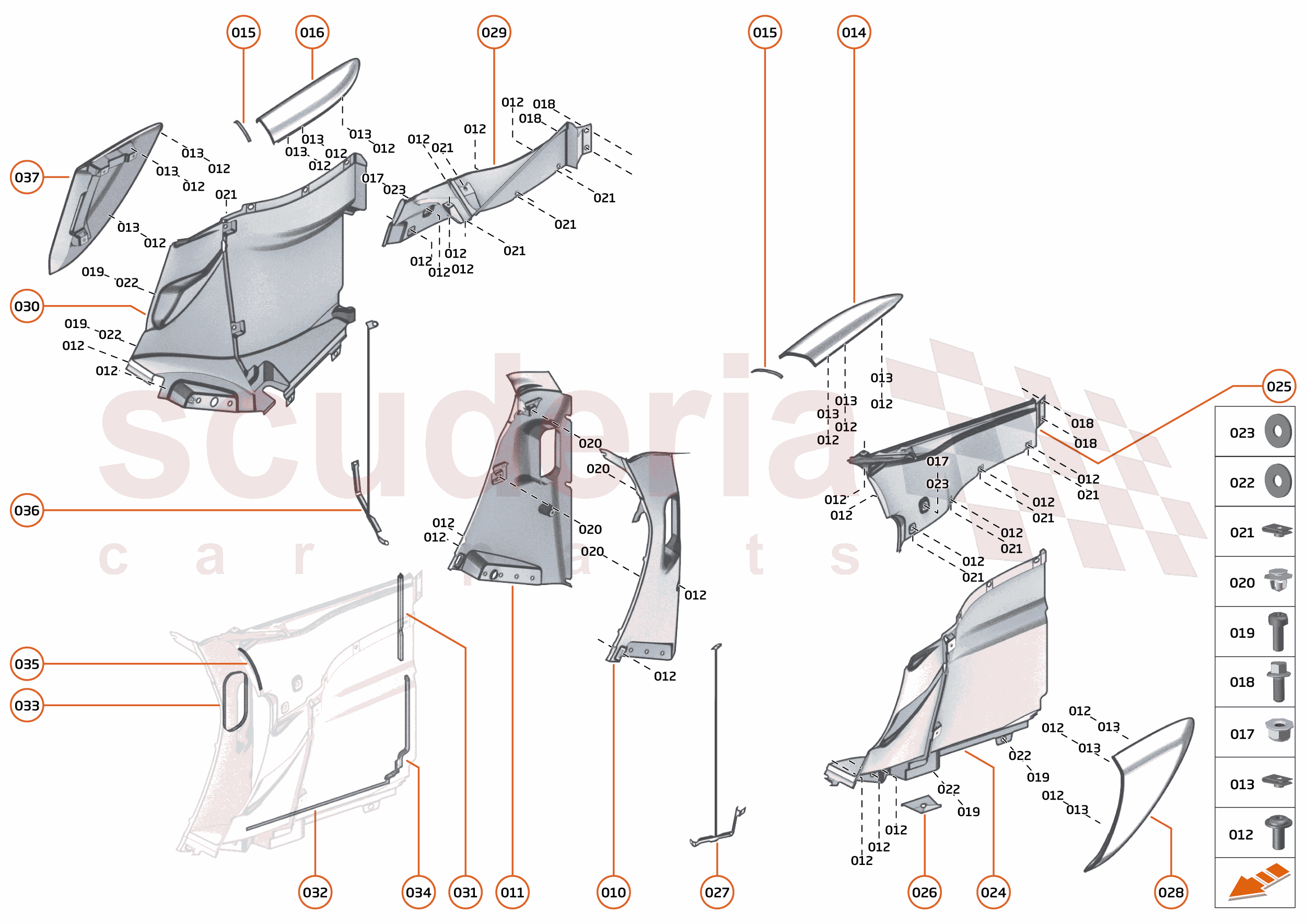 12 - DUCTS, VENTS AND FLOORS - 12.2 - SIDE DUCTS AND VENTS of McLaren McLaren McLaren 620R