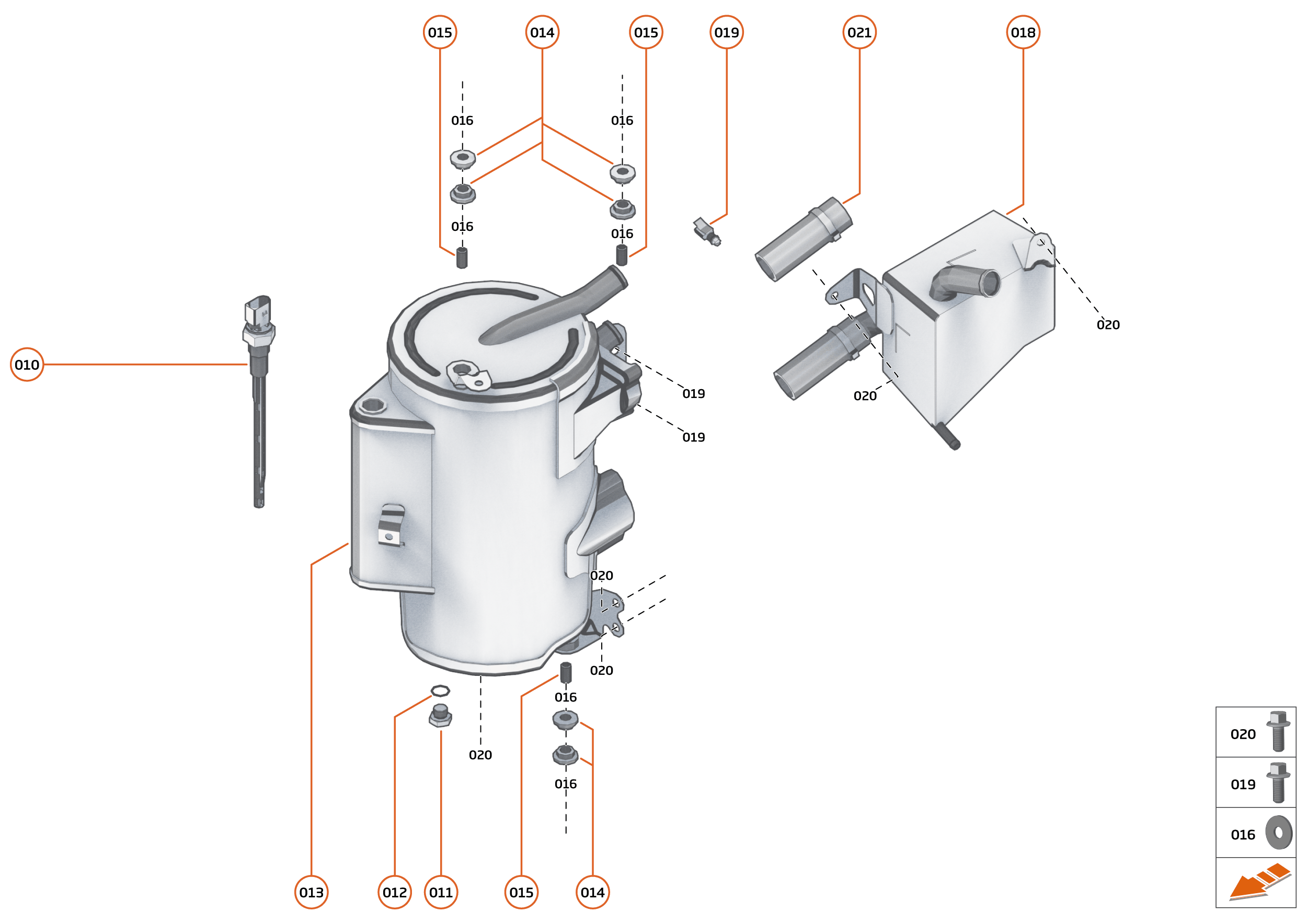 35 - ENGINE OIL SYSTEM - 35.1 - ENGINE OIL TANK of McLaren McLaren Super Series McLaren 720S Spider