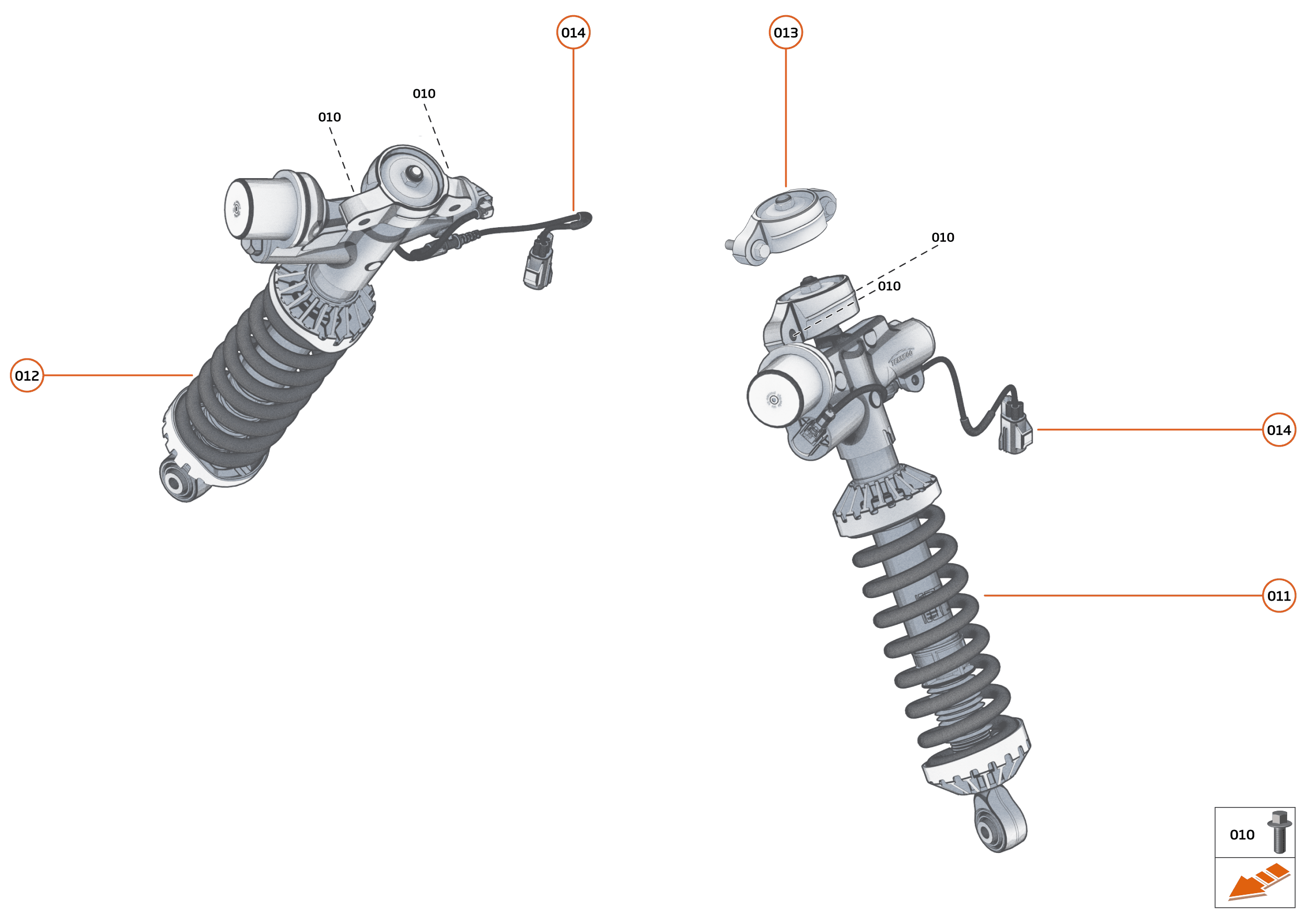 18 - SUSPENSION - 18.5 - DAMPER & ACTUATOR ASSEMBLIES REAR of McLaren McLaren Super Series McLaren Artura