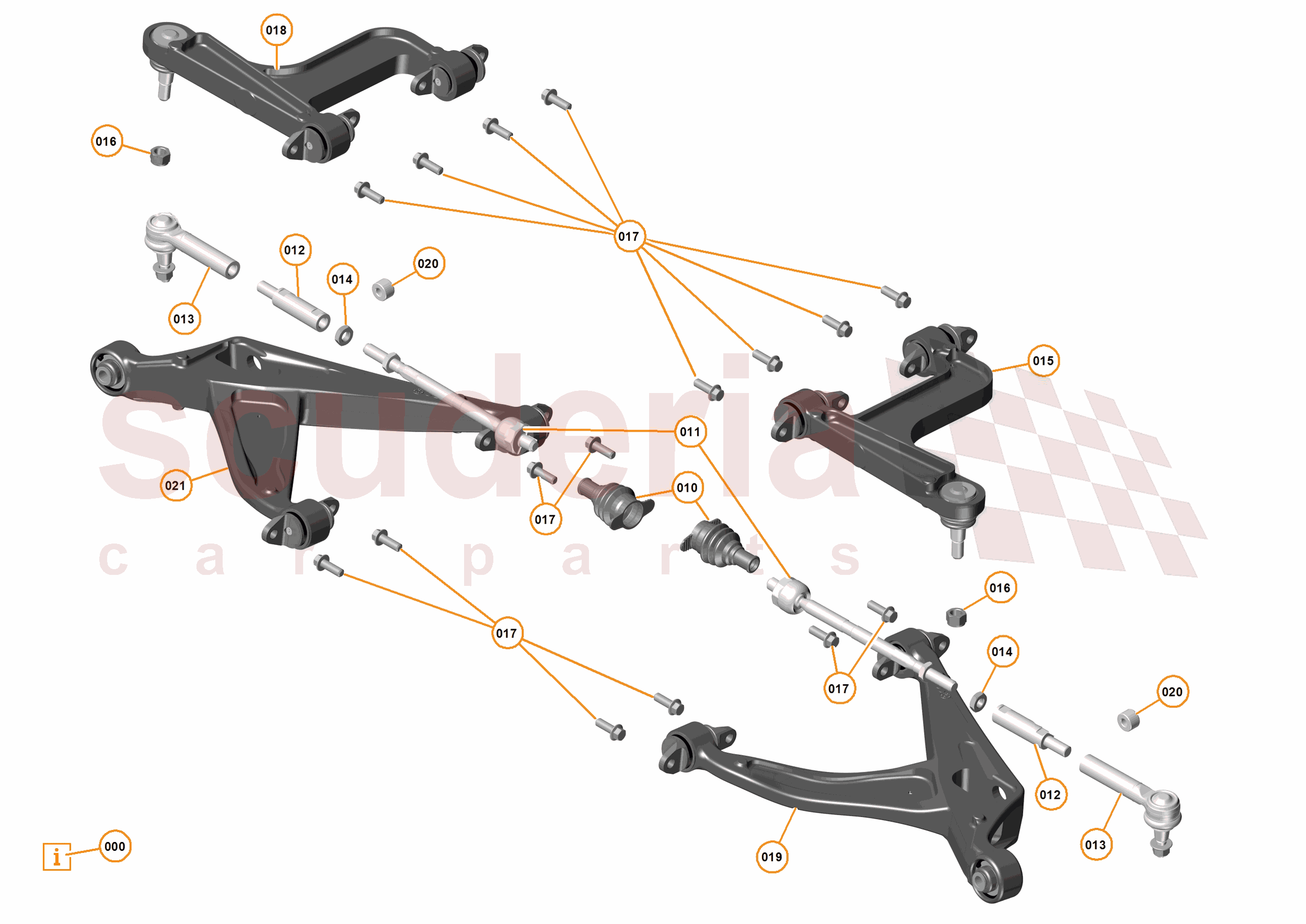 17 - SUSPENSION - REAR - 17.3 - TRANSVERSE LINKS REAR of McLaren McLaren Ultimate Series McLaren P1 Coupe