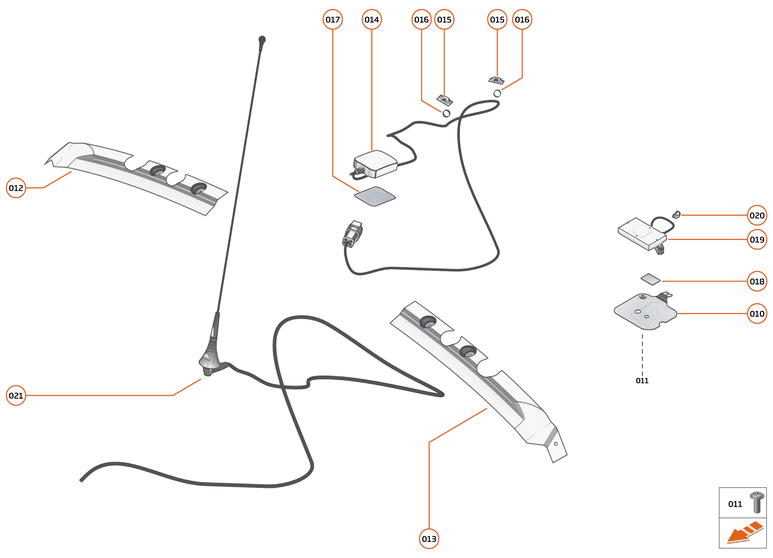 40 - INFOTAINMENT - 40.1 - ANTENNA SYSTEM of McLaren McLaren Ultimate Series McLaren Senna GTR