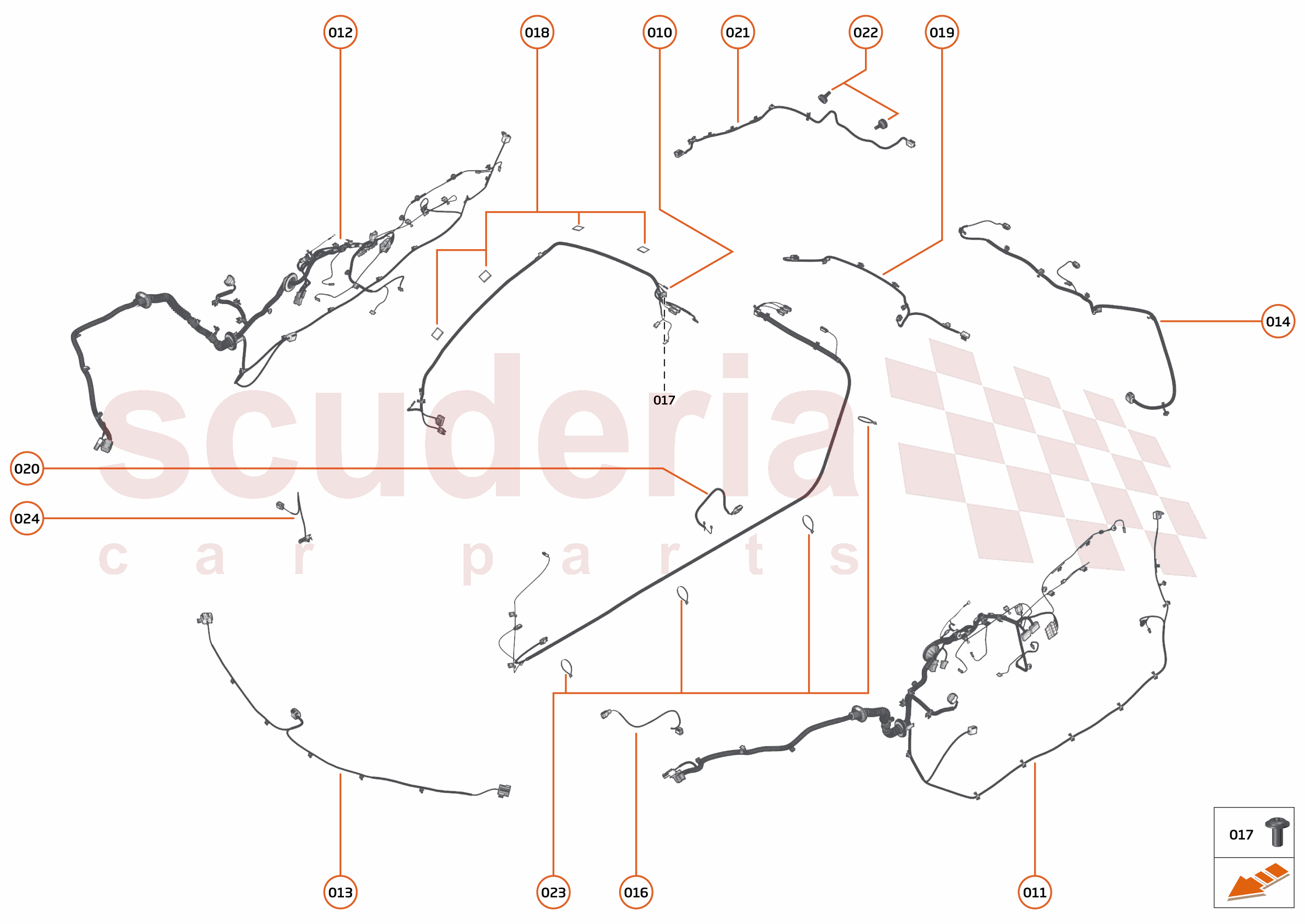 44 - WIRING HARNESS - 44.3 - NON-BODY WIRING HARNESS of McLaren McLaren McLaren 750S Spider