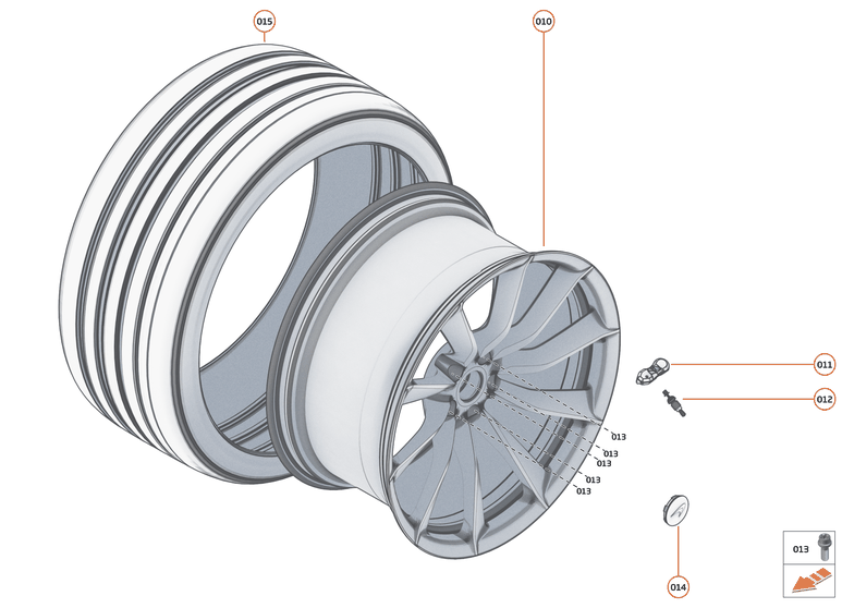 17 - SUSPENSION - 17.14 - WHEEL AND TYRE ASSEMBLIES REAR RIGHT of McLaren McLaren Ultimate Series McLaren Speedtail