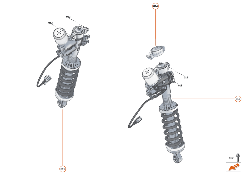 16 - SUSPENSION - 16.4 - DAMPER ACTUATOR ASSEMBLIES REAR of McLaren McLaren Ultimate Series McLaren Elva
