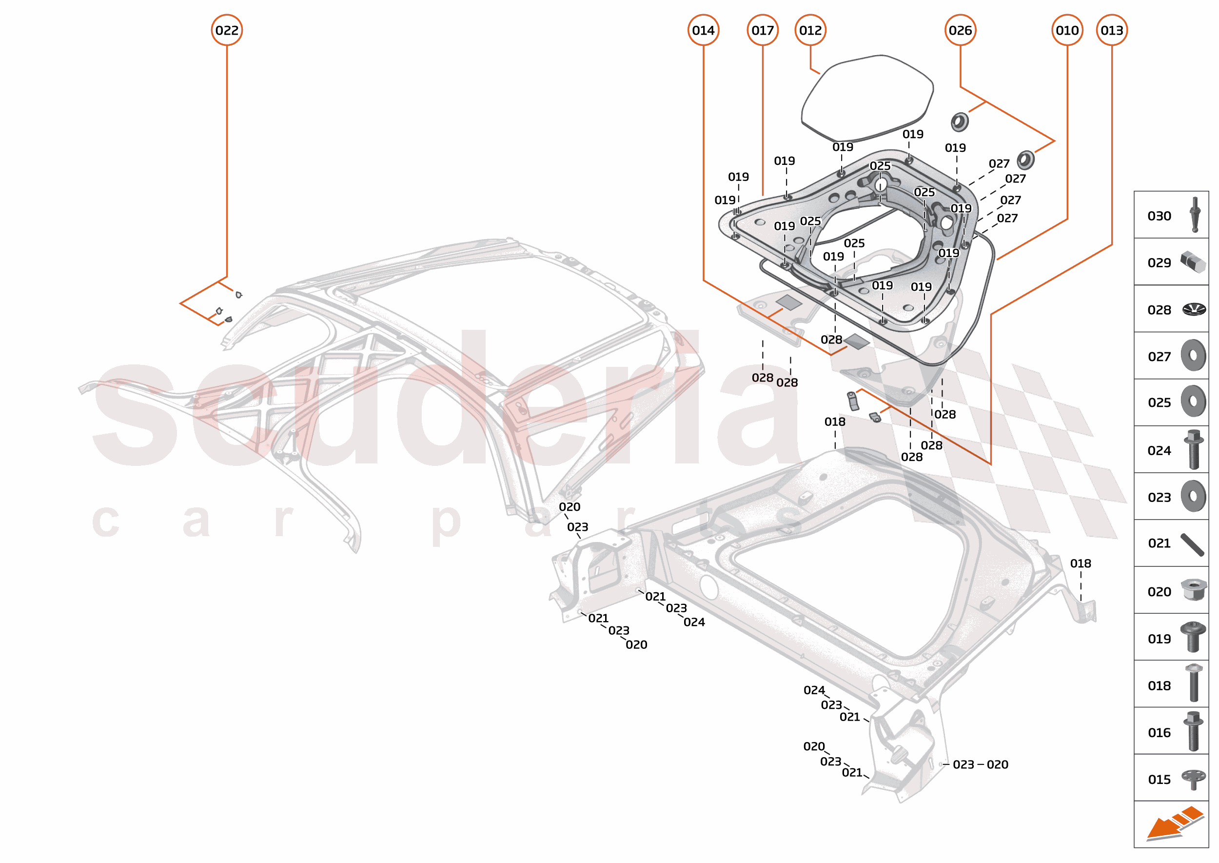 5 - UPPER STRUCTURES - 5.2 - REAR UPPER STRUCTURE of McLaren McLaren McLaren 750S Coupe