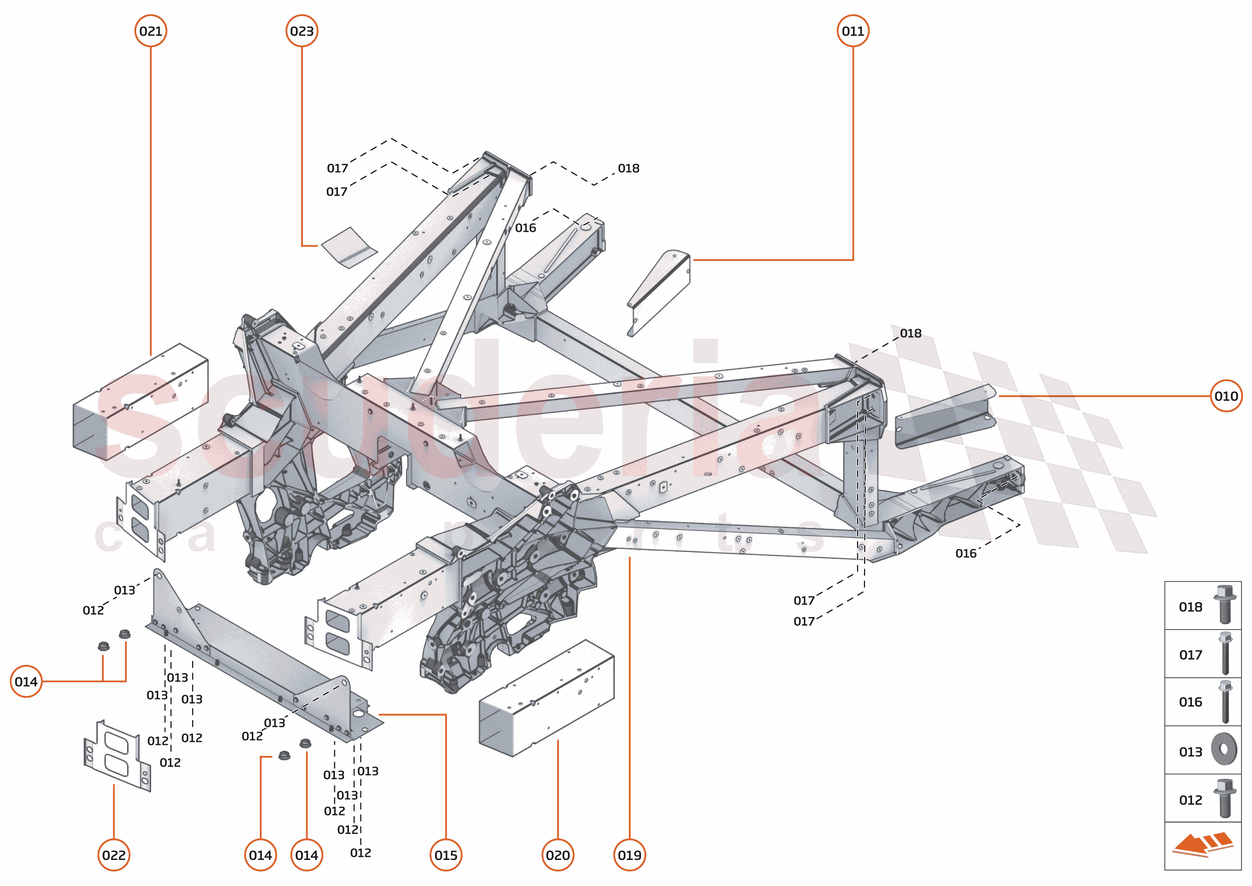 3 - REAR STRUCTURES - 3.1 - REAR FRAME of McLaren McLaren Ultimate Series McLaren Elva
