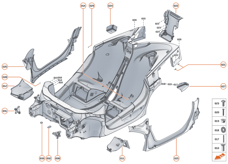 2 - MID STRUCTURES - 2.1 - MONOCOQUE of McLaren McLaren Ultimate Series McLaren Speedtail