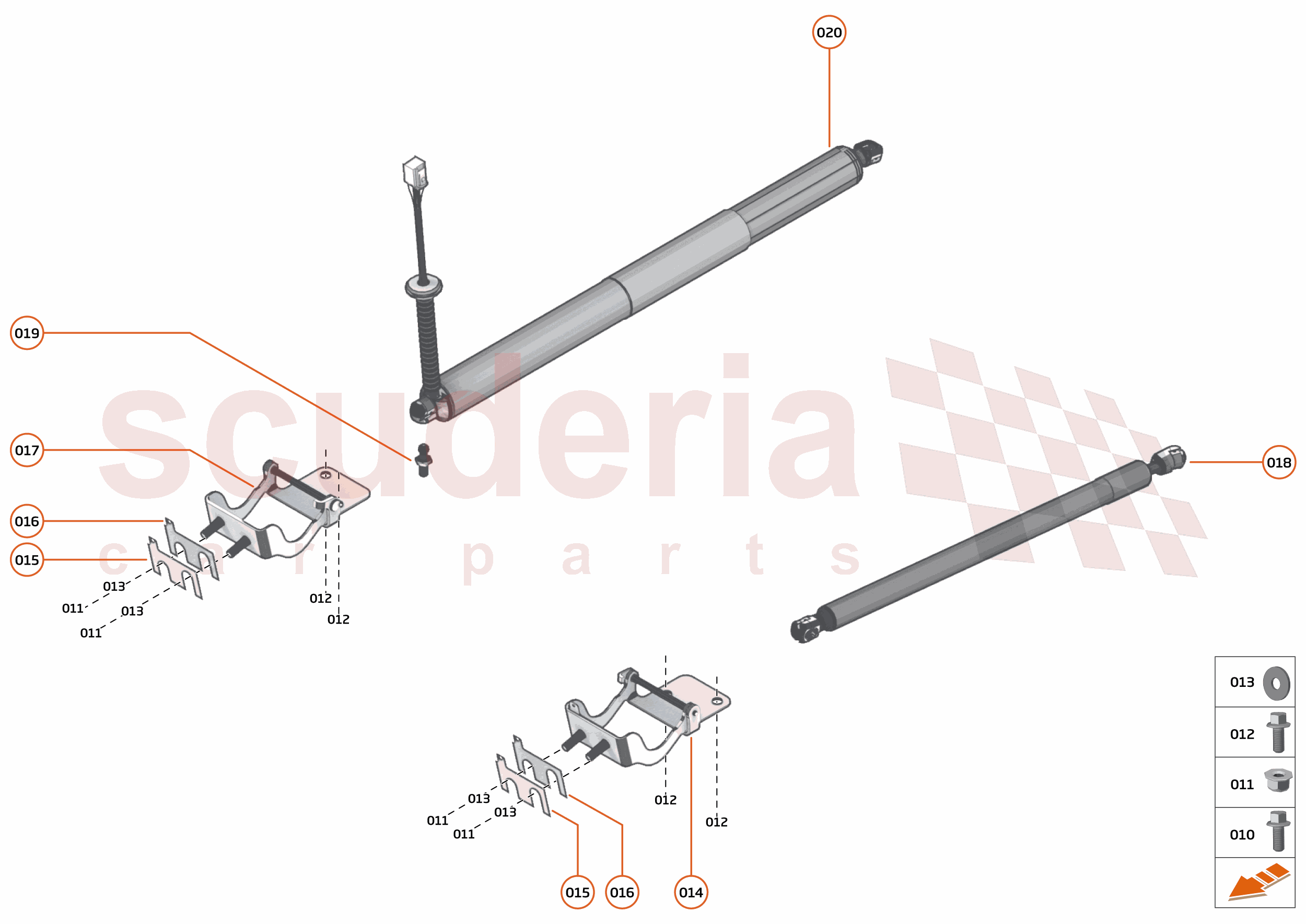 7 - CLOSURES - 7.6 - TAILGATE ENGINE COVER HINGE of McLaren McLaren McLaren GT