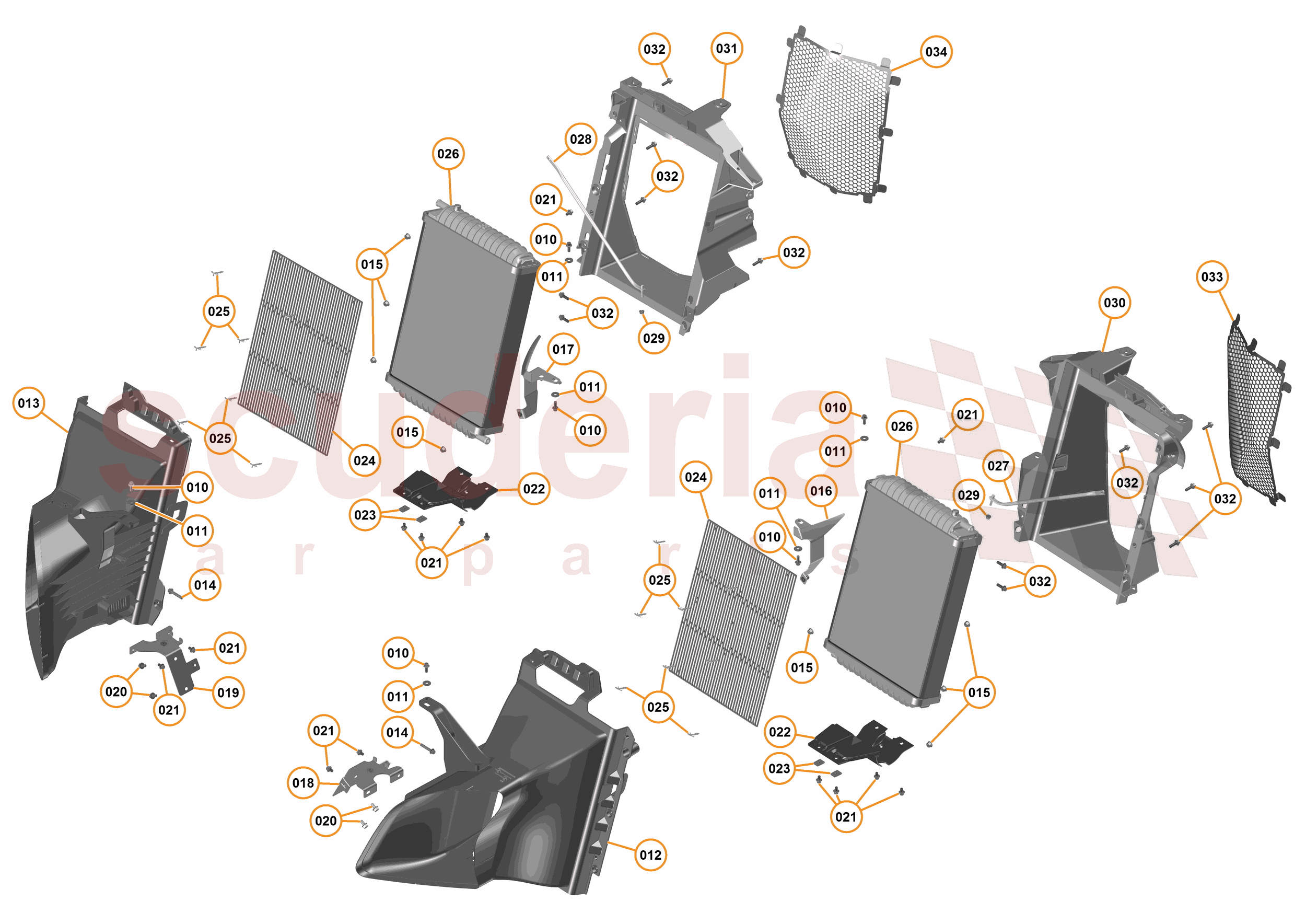 14 - L1 - COOLING SYSTEM - 14.2 - 01 - LOW TEMPERATURE RADIATORS & DUCTS of McLaren McLaren McLaren 675LT Coupe