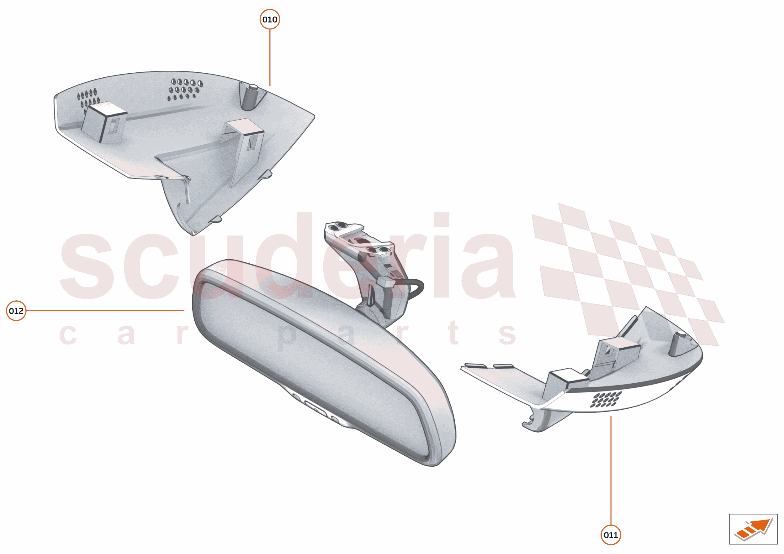 48 - INTERIOR SYSTEMS - 48.5 - DRIVER MIRROR of McLaren McLaren McLaren 600LT