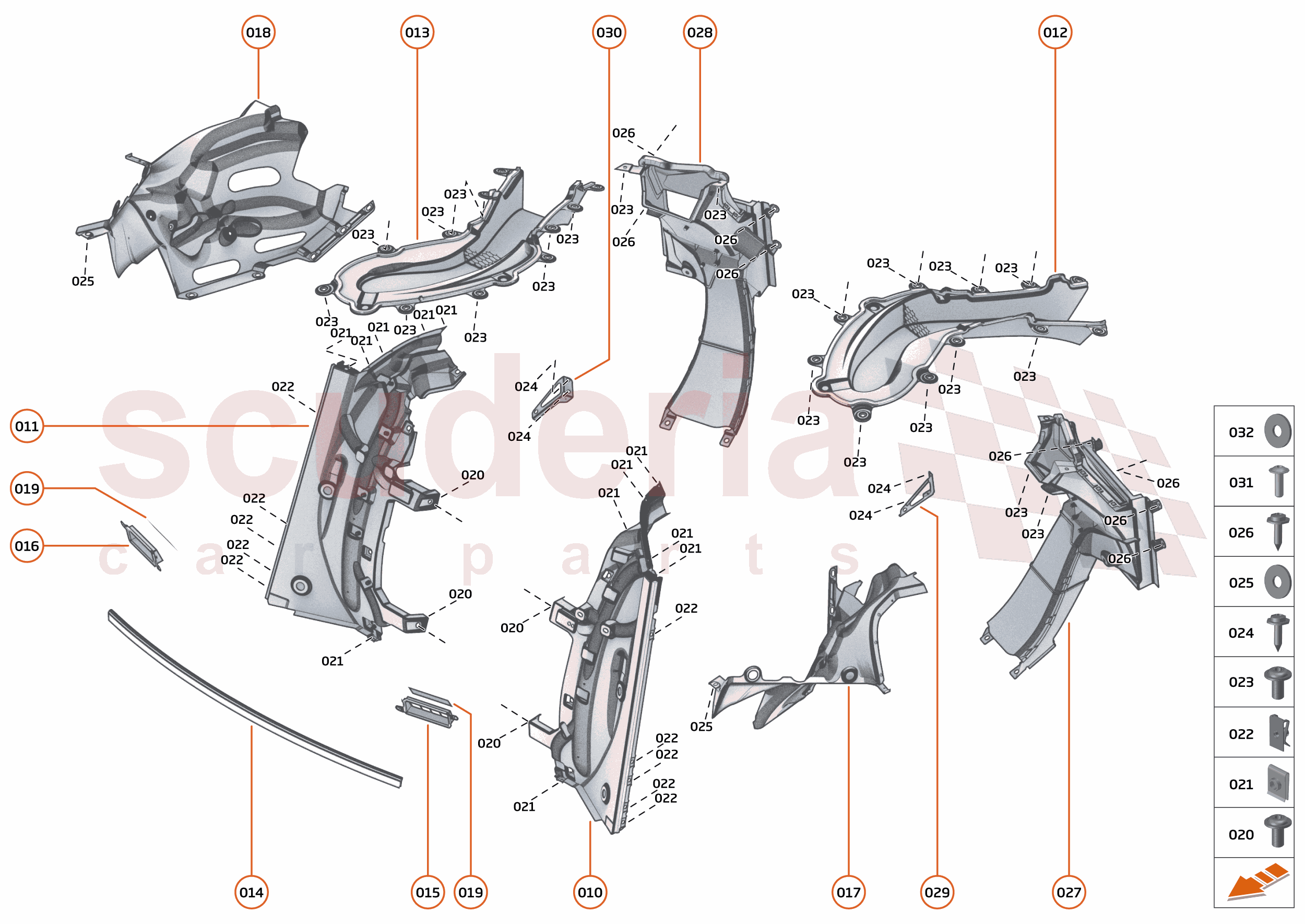 15 - DUCTS VENTS AND FLOORS - 15.3 - REAR DUCTS AND VENTS of McLaren McLaren McLaren Artura